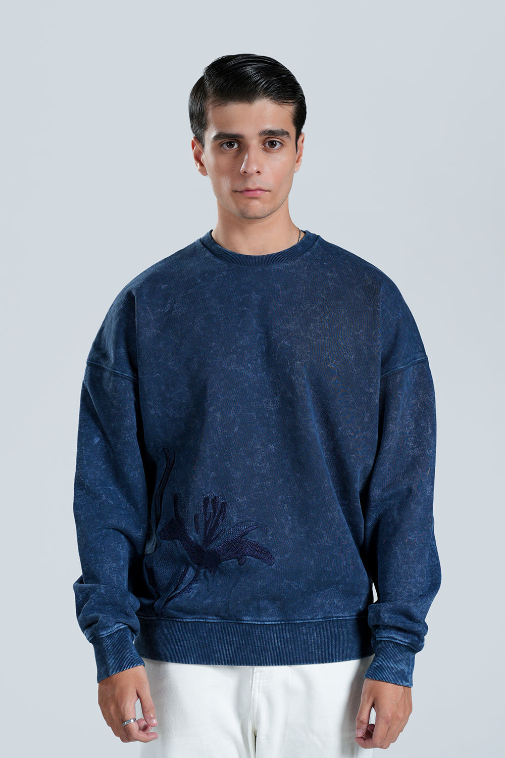 Washed Soul Embroidered Sweatshirt