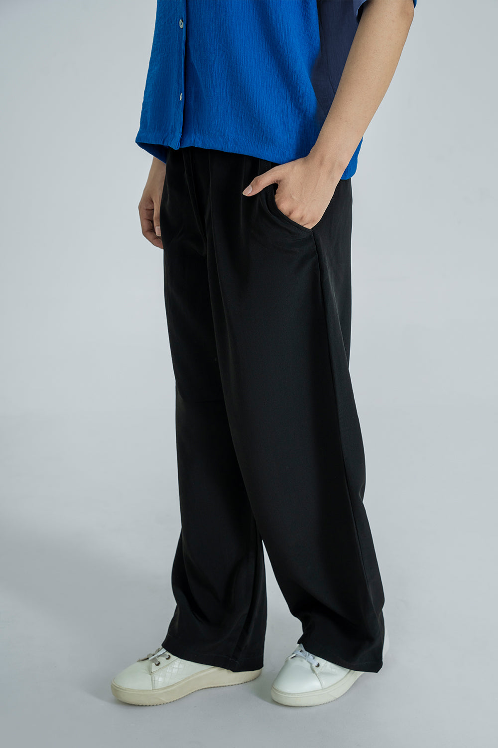 Pleated Wide Leg Pants