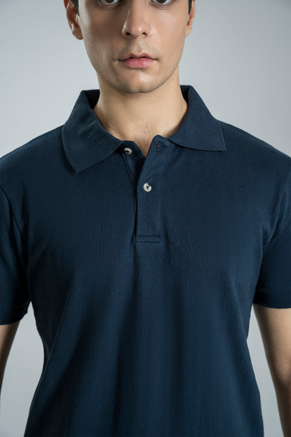 Herringbone Textured Polo