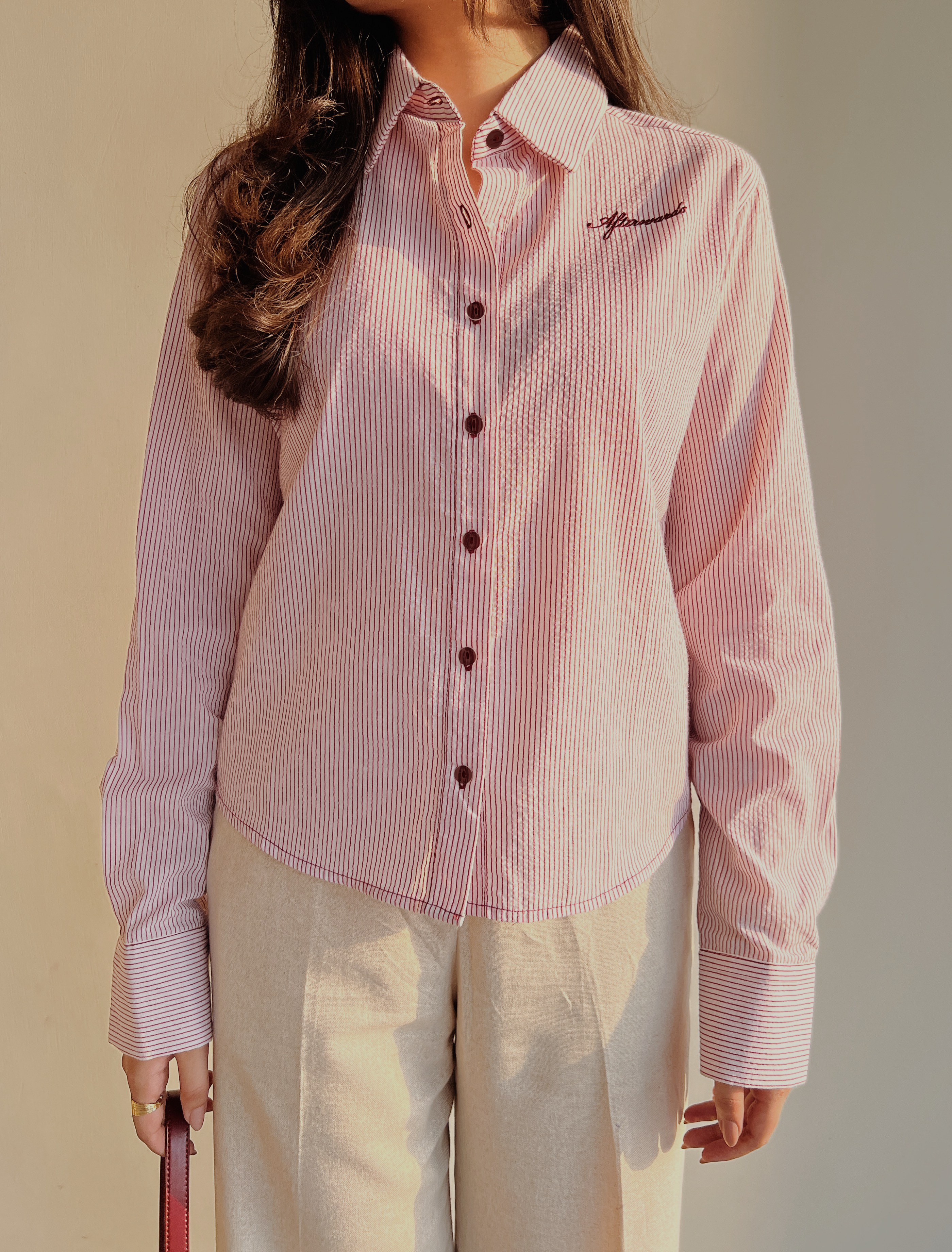 Red Stripes Button-down