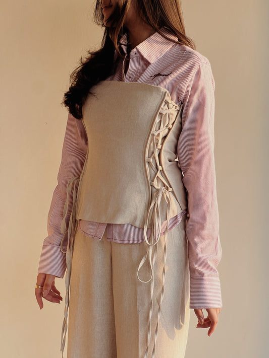 Beige Matching Separates | corset