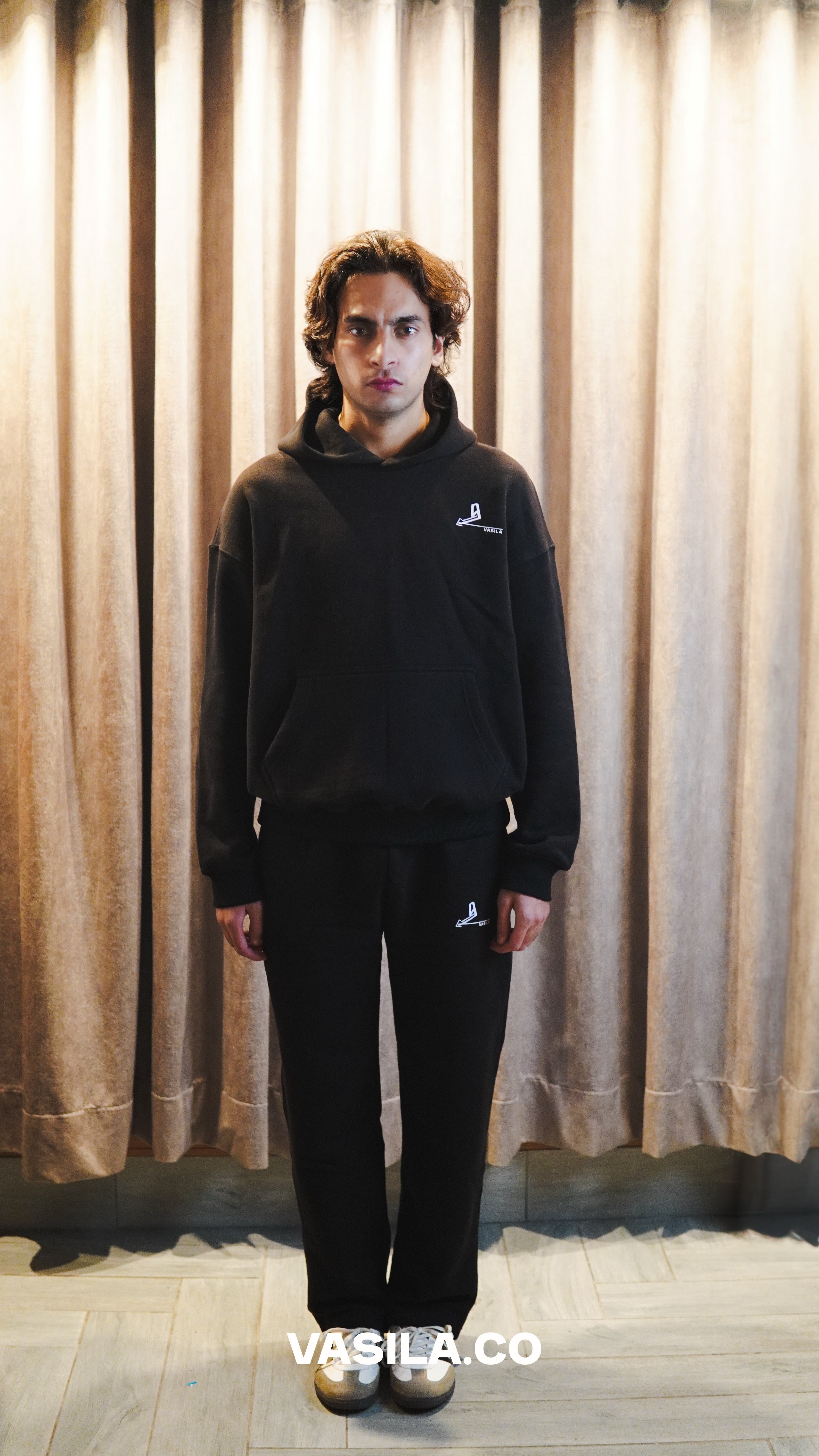 Vasila's Logo Hoodie-Black