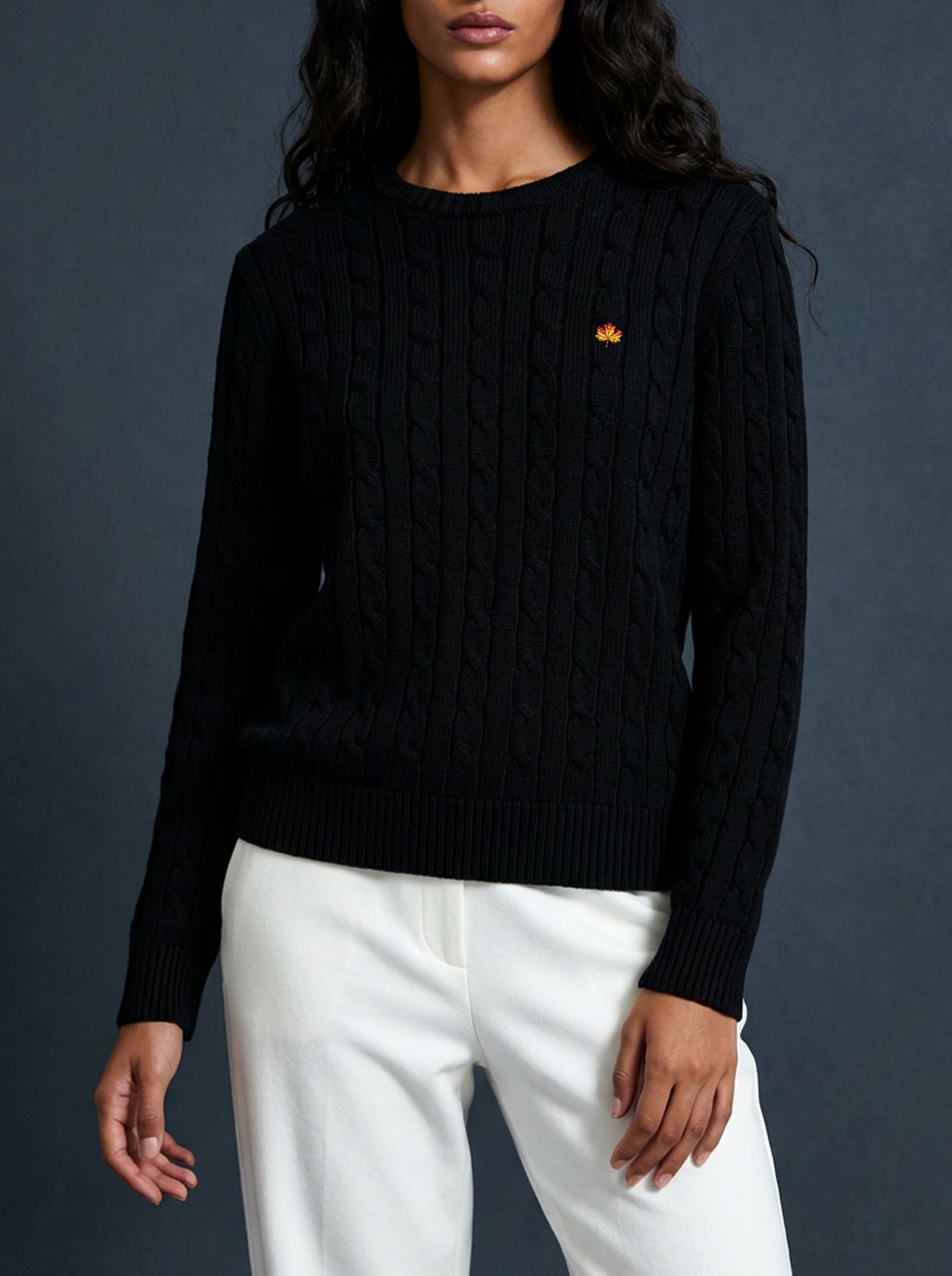 Hand Knitted Sweater Black