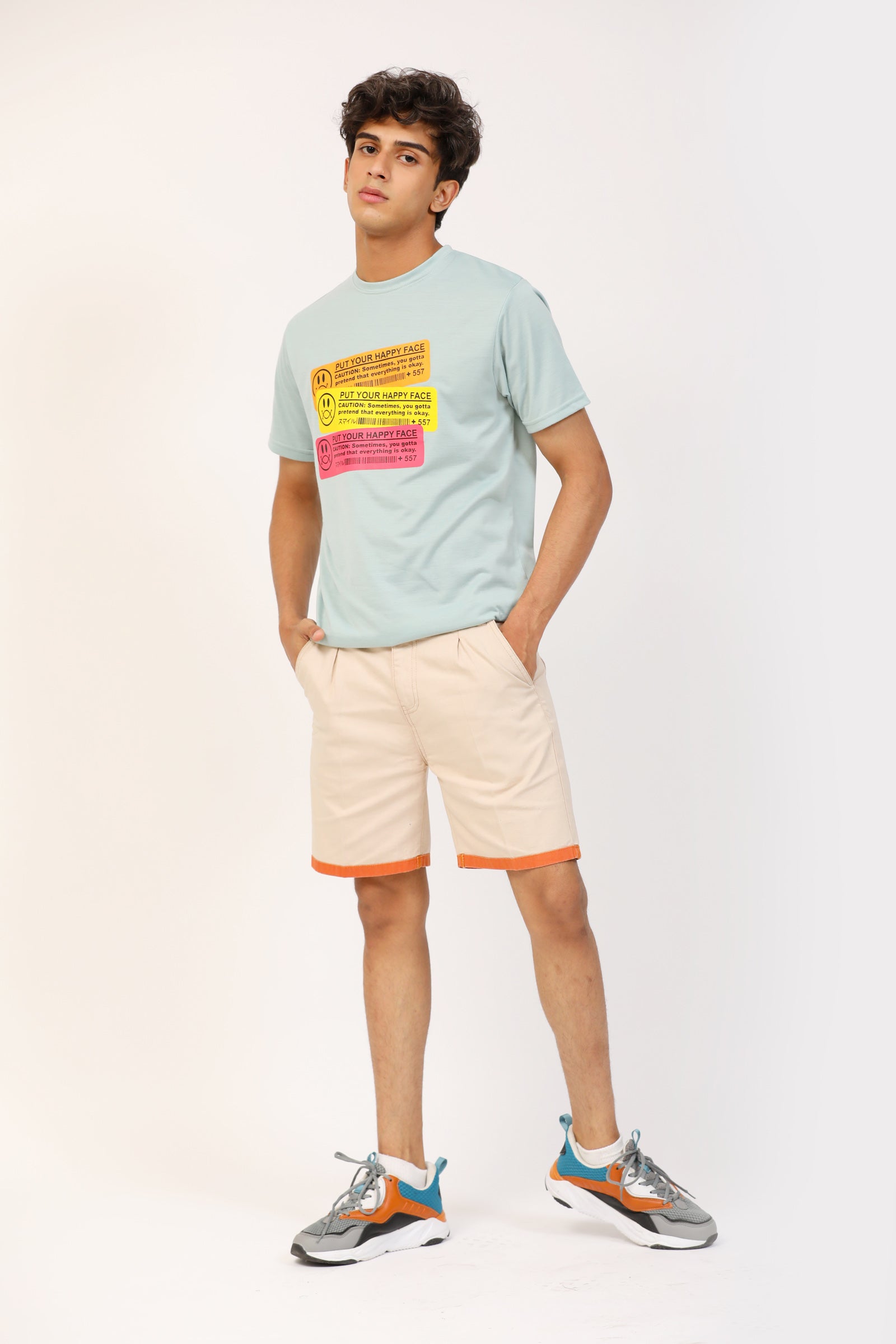 Beige Shorts