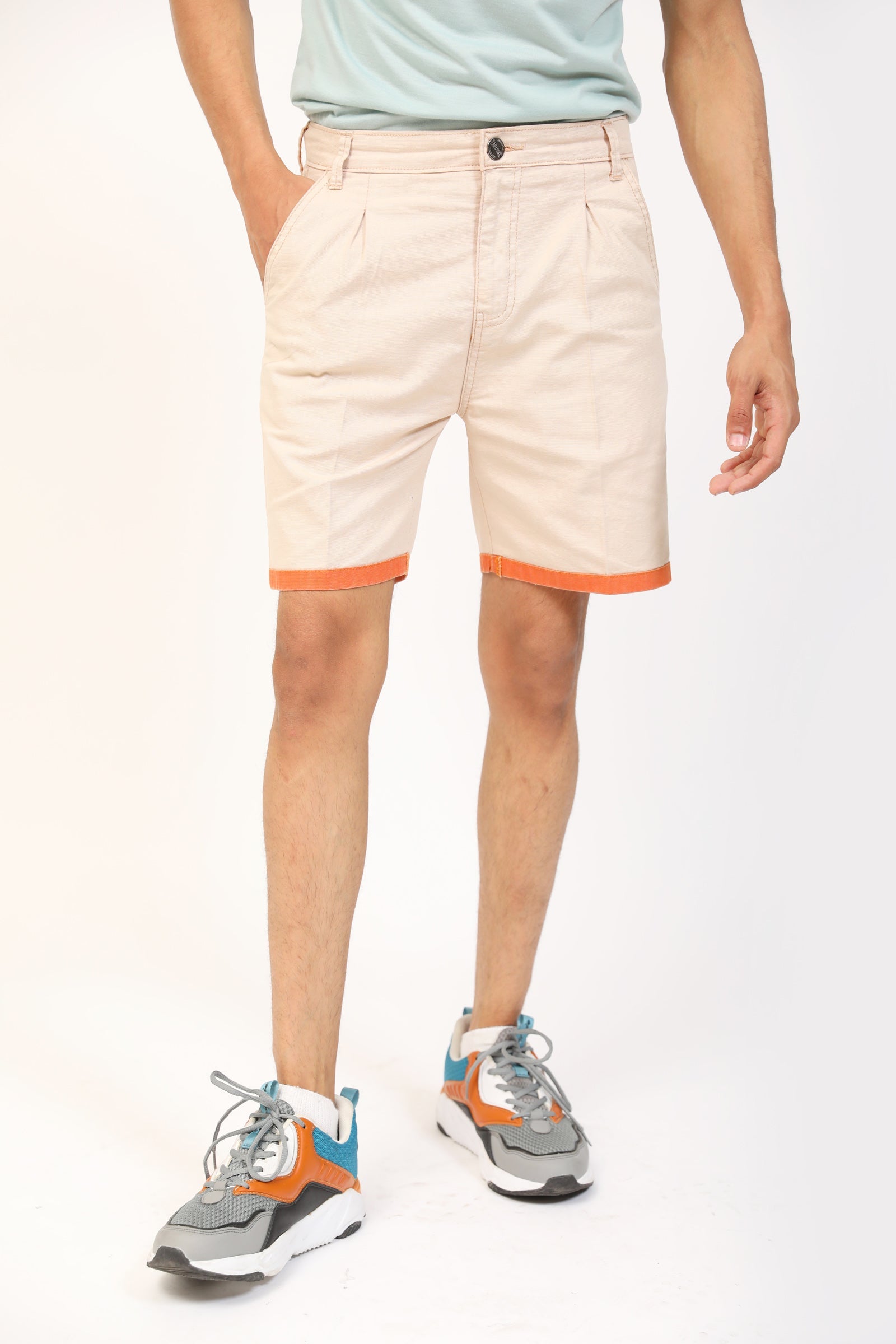 Beige Shorts