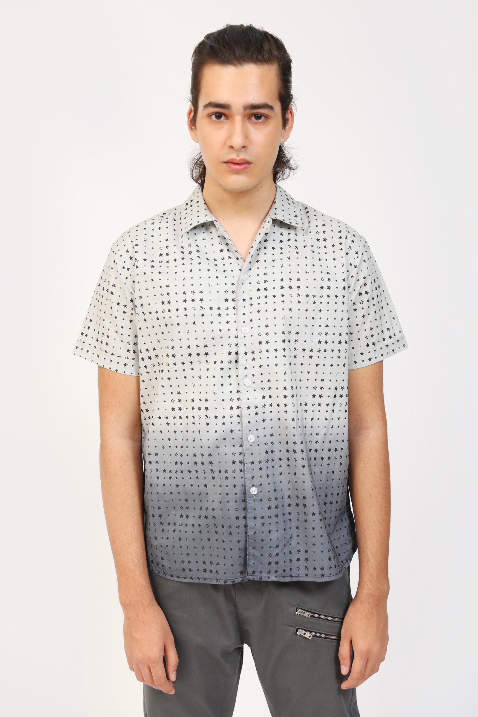 Dip Dye Hawaiian Shirt
