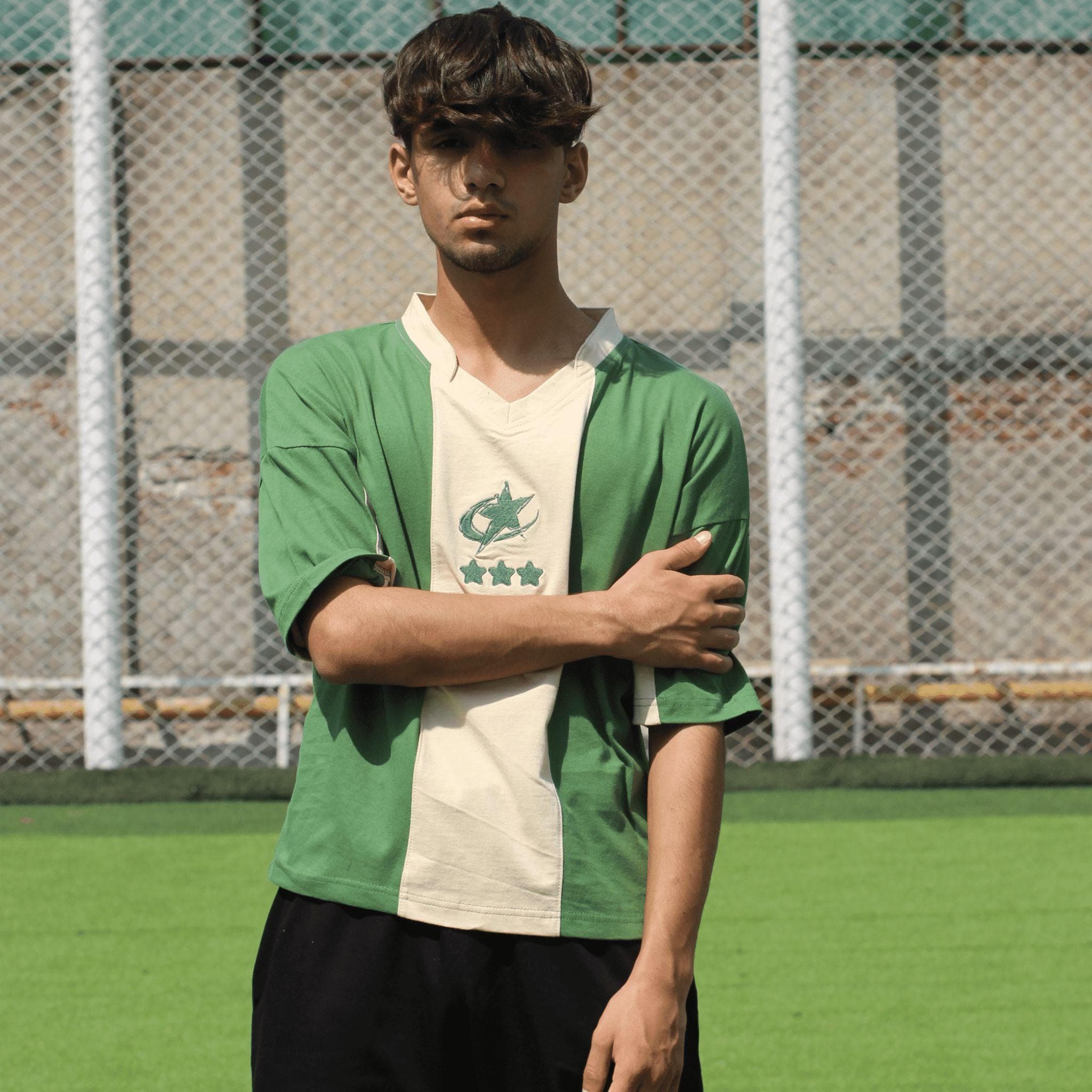 UNISEX Green Everyday Wear Soccer Jersey