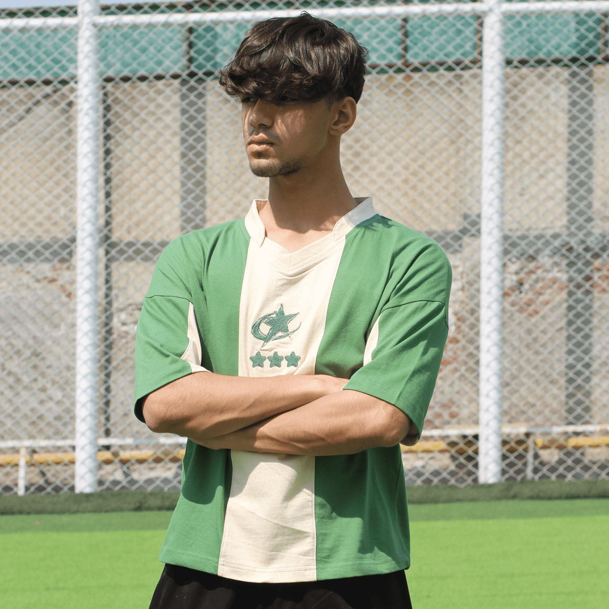 UNISEX Green Everyday Wear Soccer Jersey