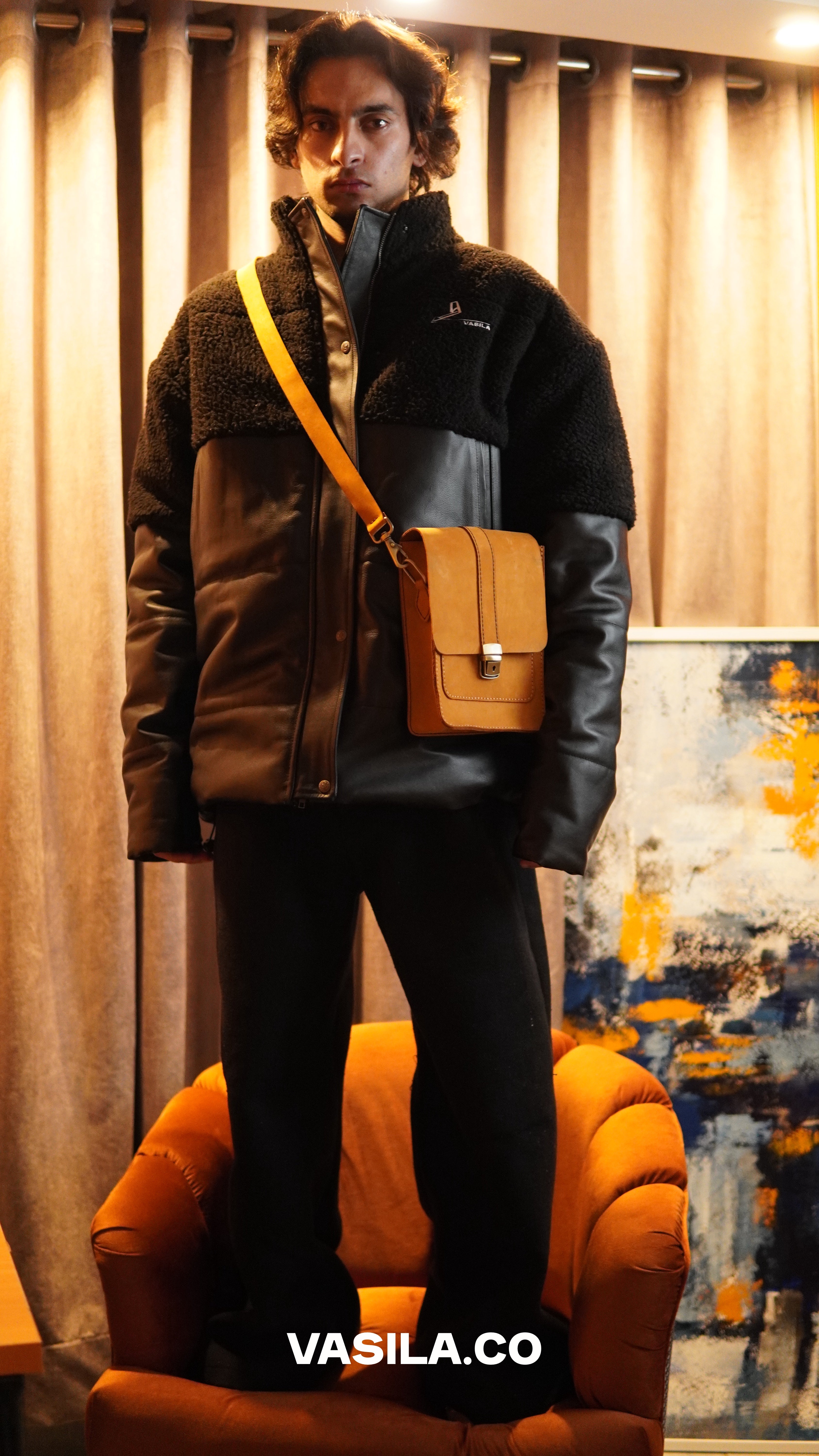 Sherpa Leather Jacket