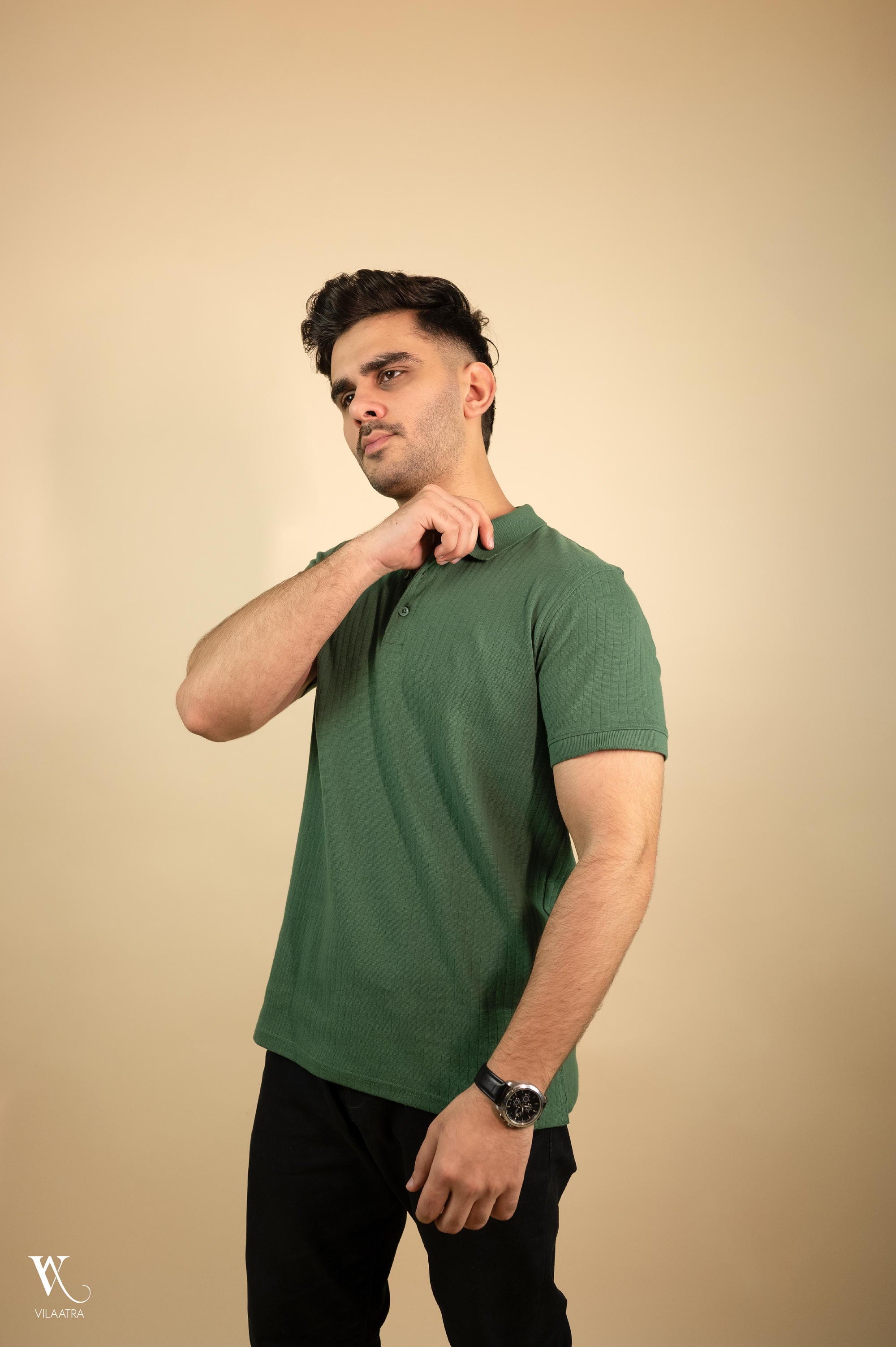 Green Drop Needle Polo