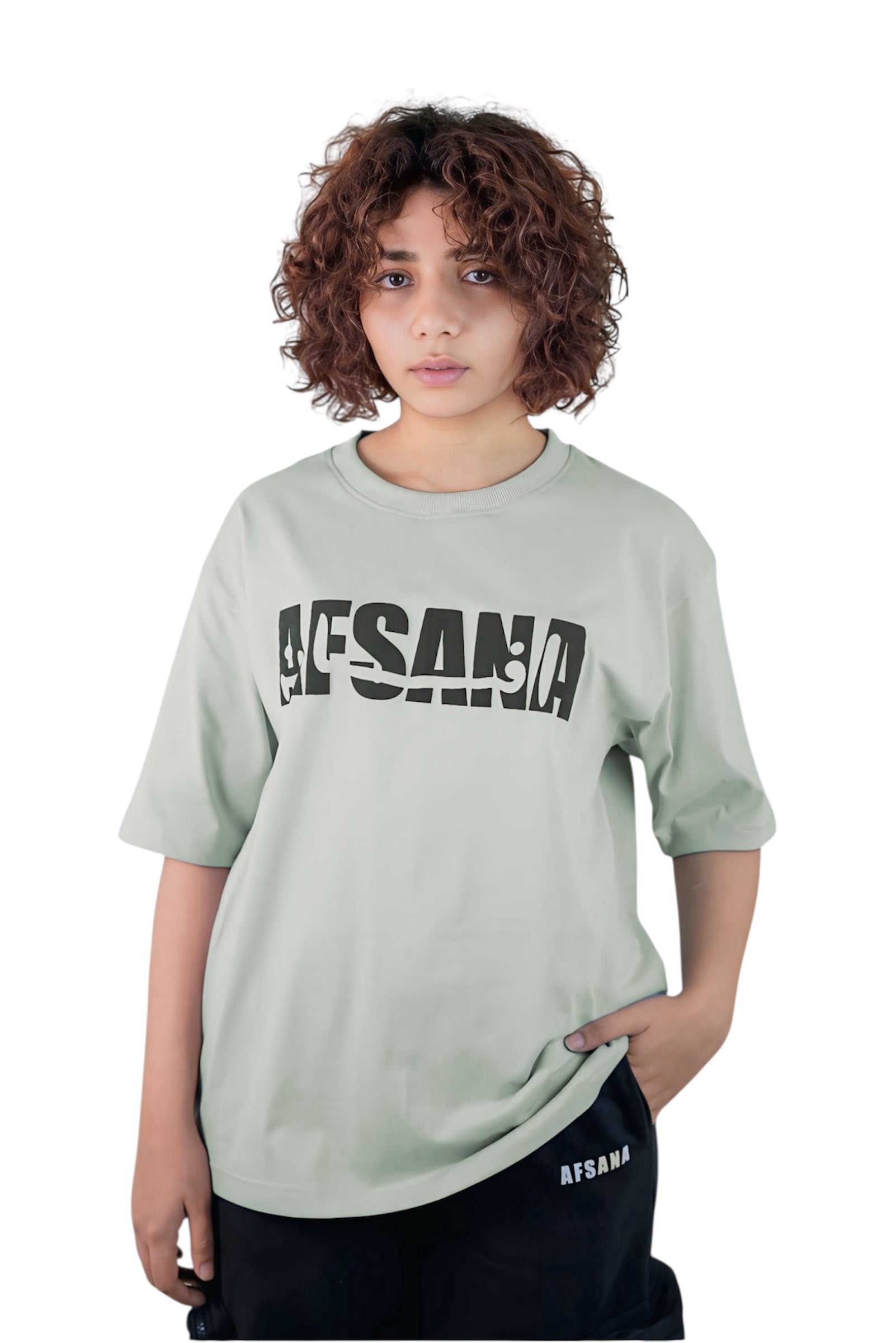 EXHAUSTED TALES LIME GREEN TEE