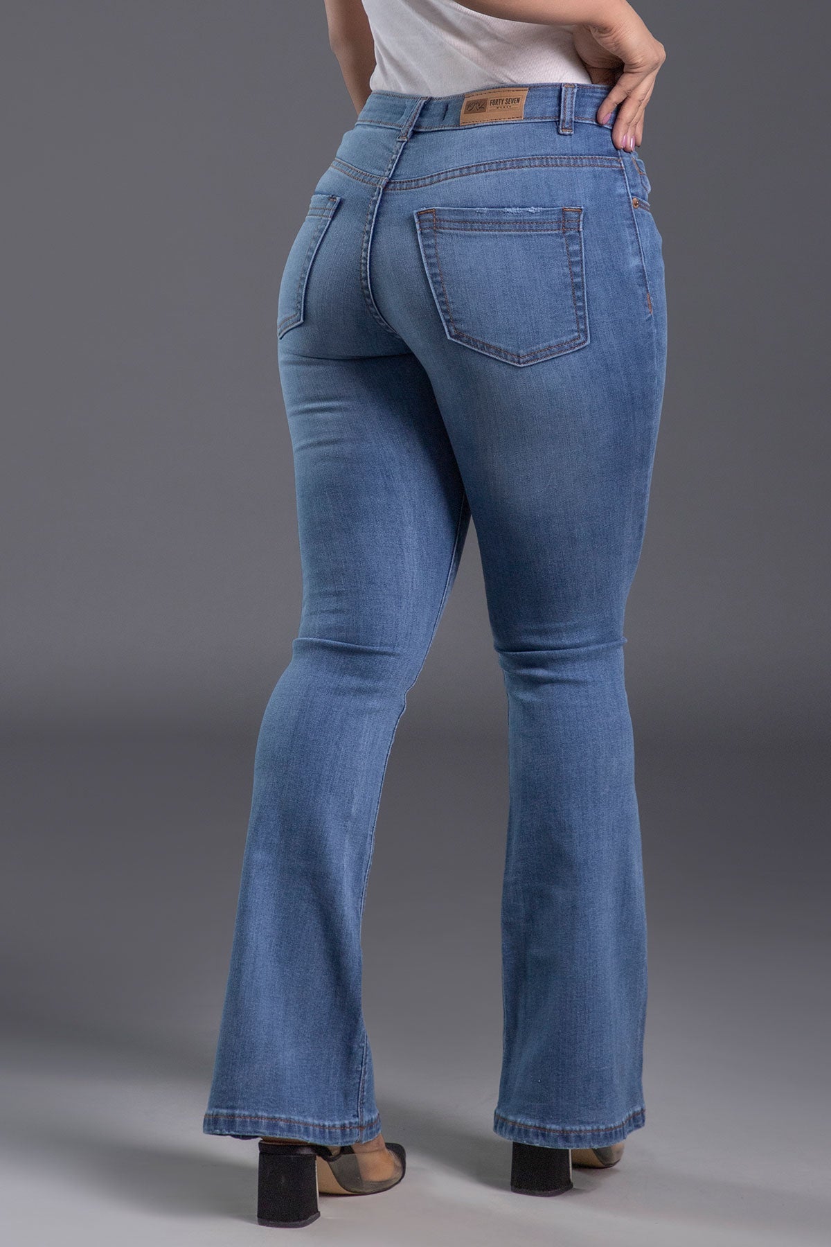 Provocative Ripped Bootcut Jeans