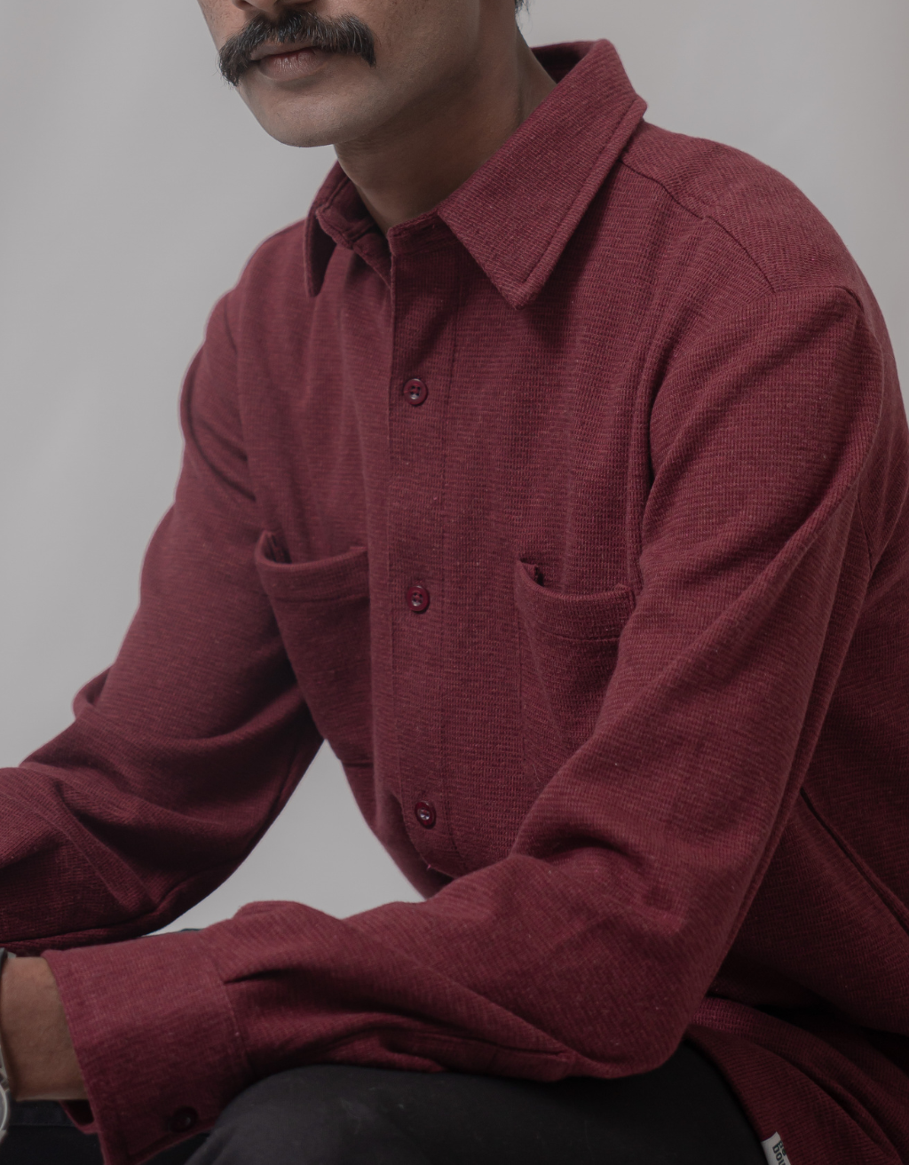 Maroon Button Down