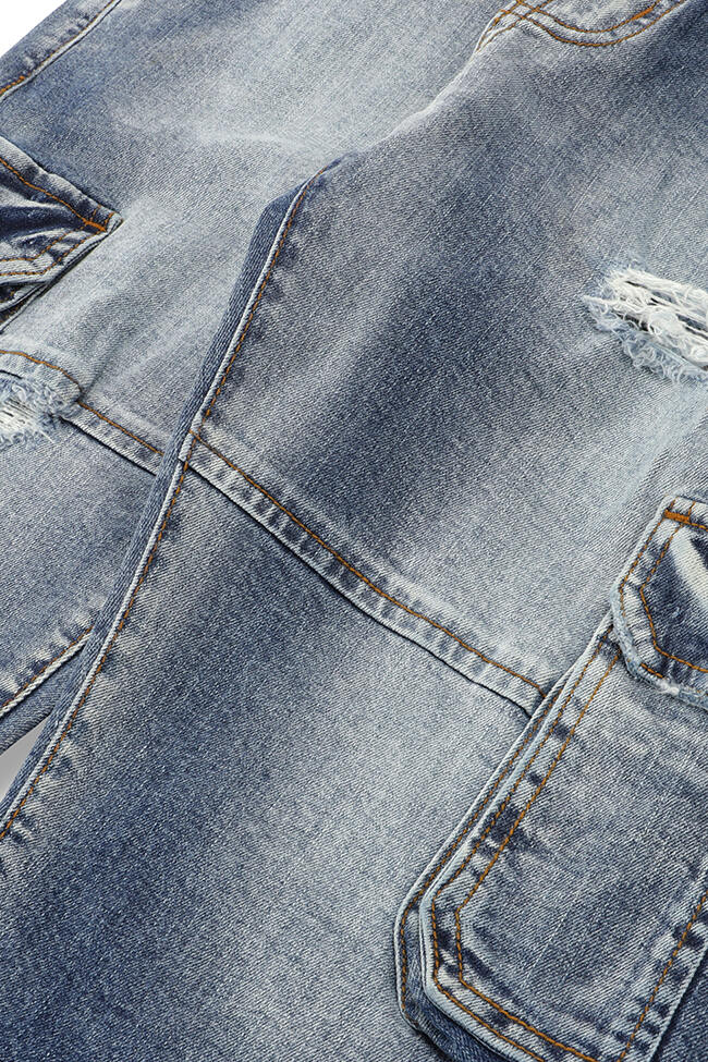 Cargo Vintage Denim Shorts