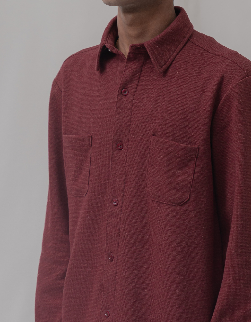 Maroon Button Down