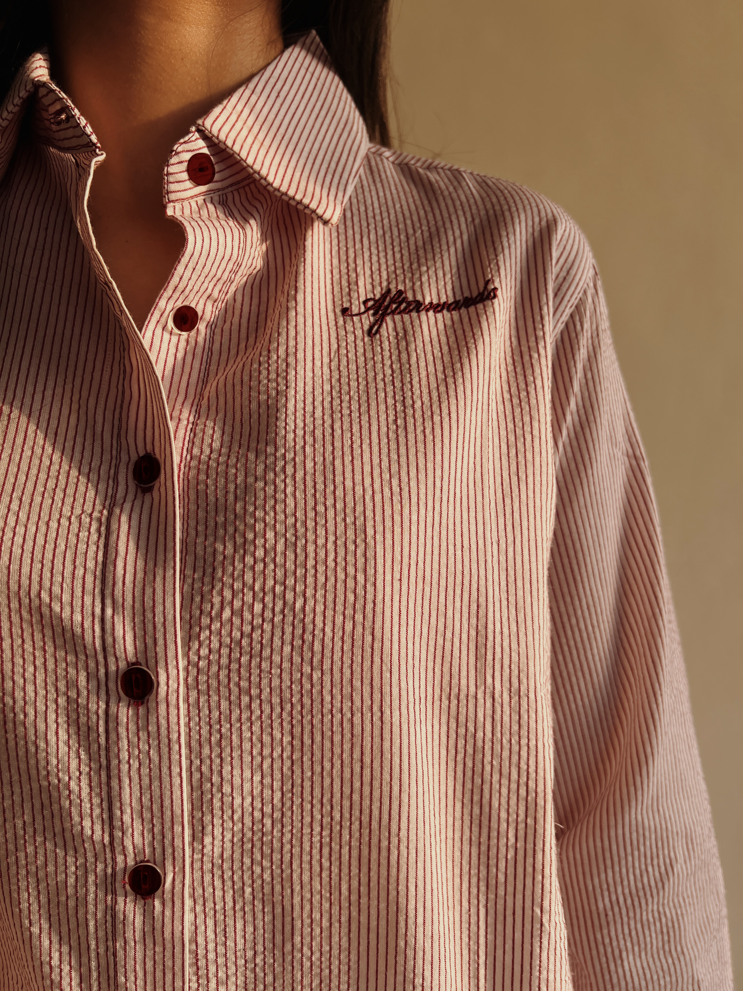 Red Stripes Button-down