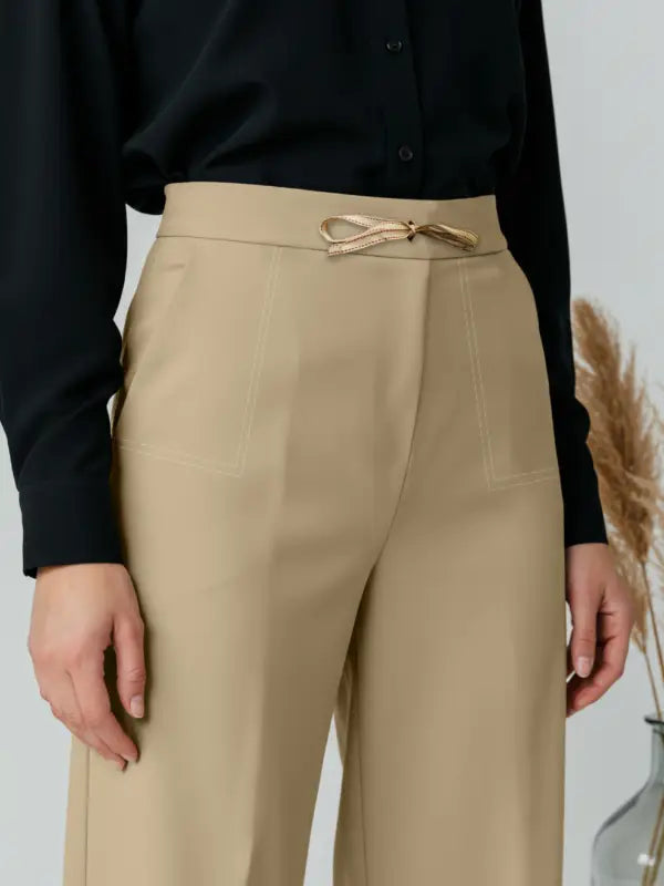 BeigeCore Straight Trouser