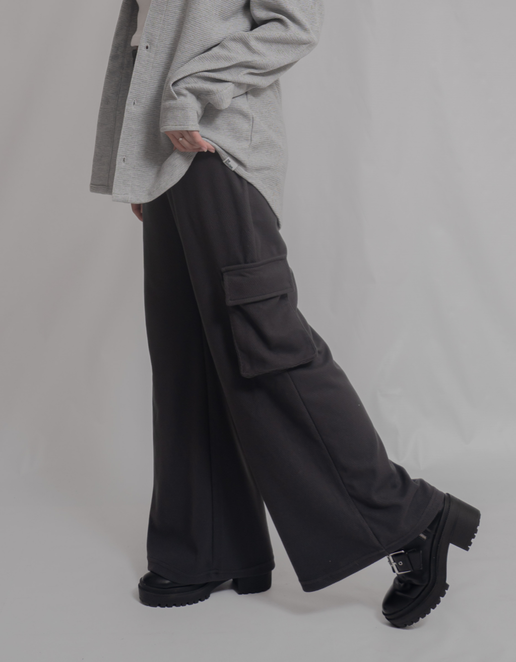 Black Cargo Trousers