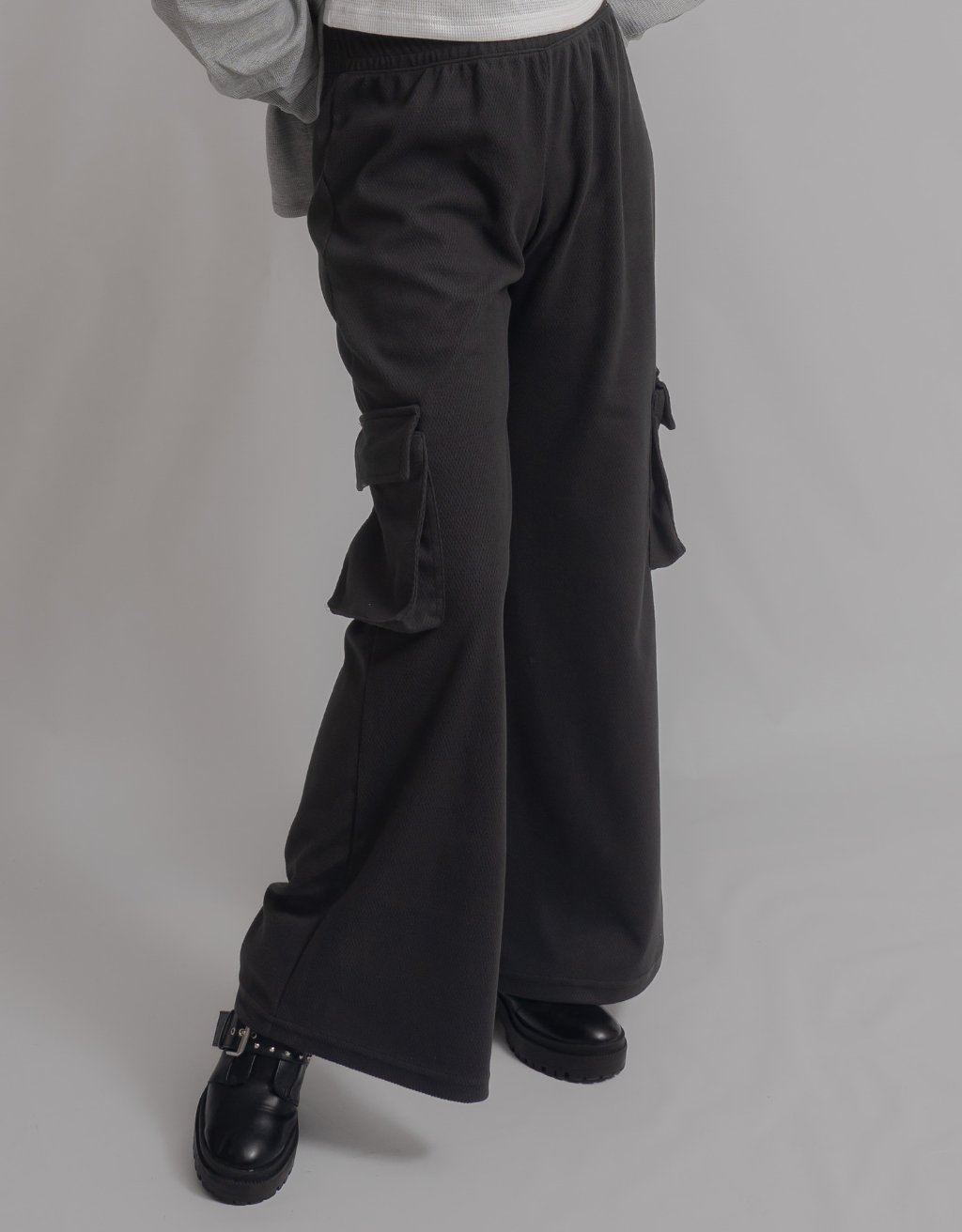 Black Cargo Trousers
