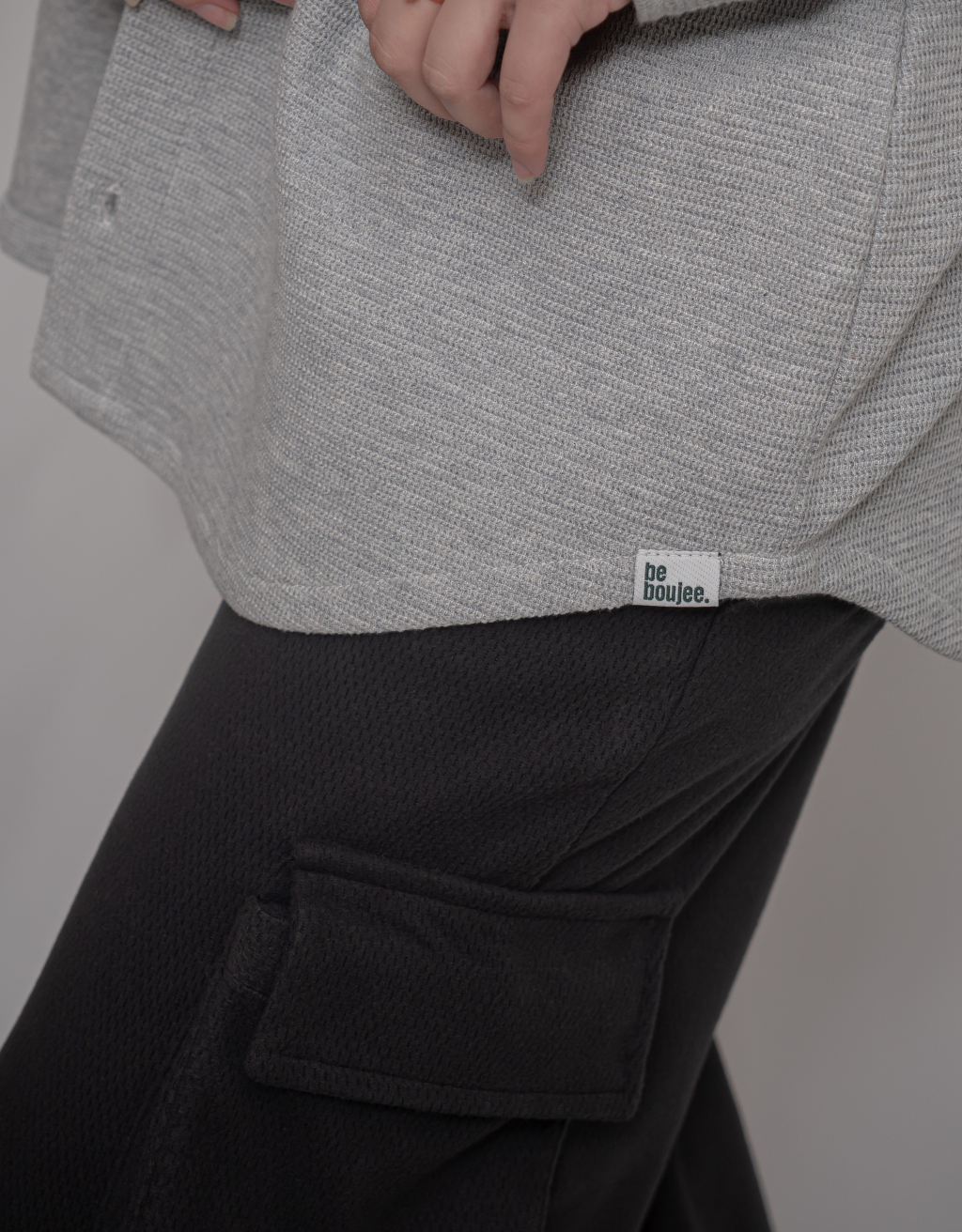 Black Cargo Trousers