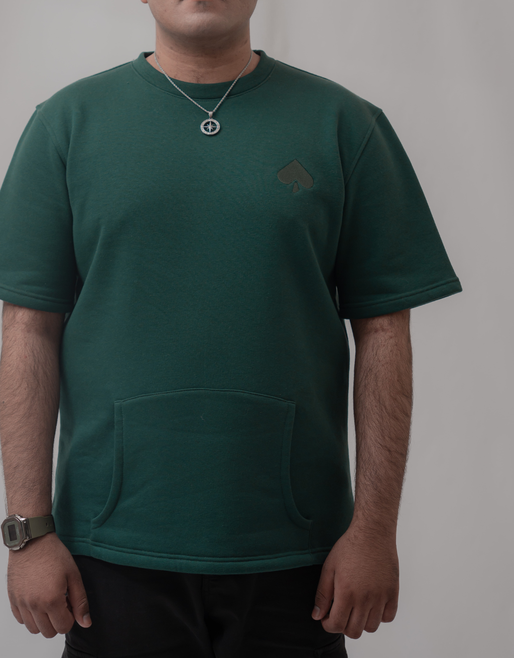 Fleece Round-Neck T-shirt