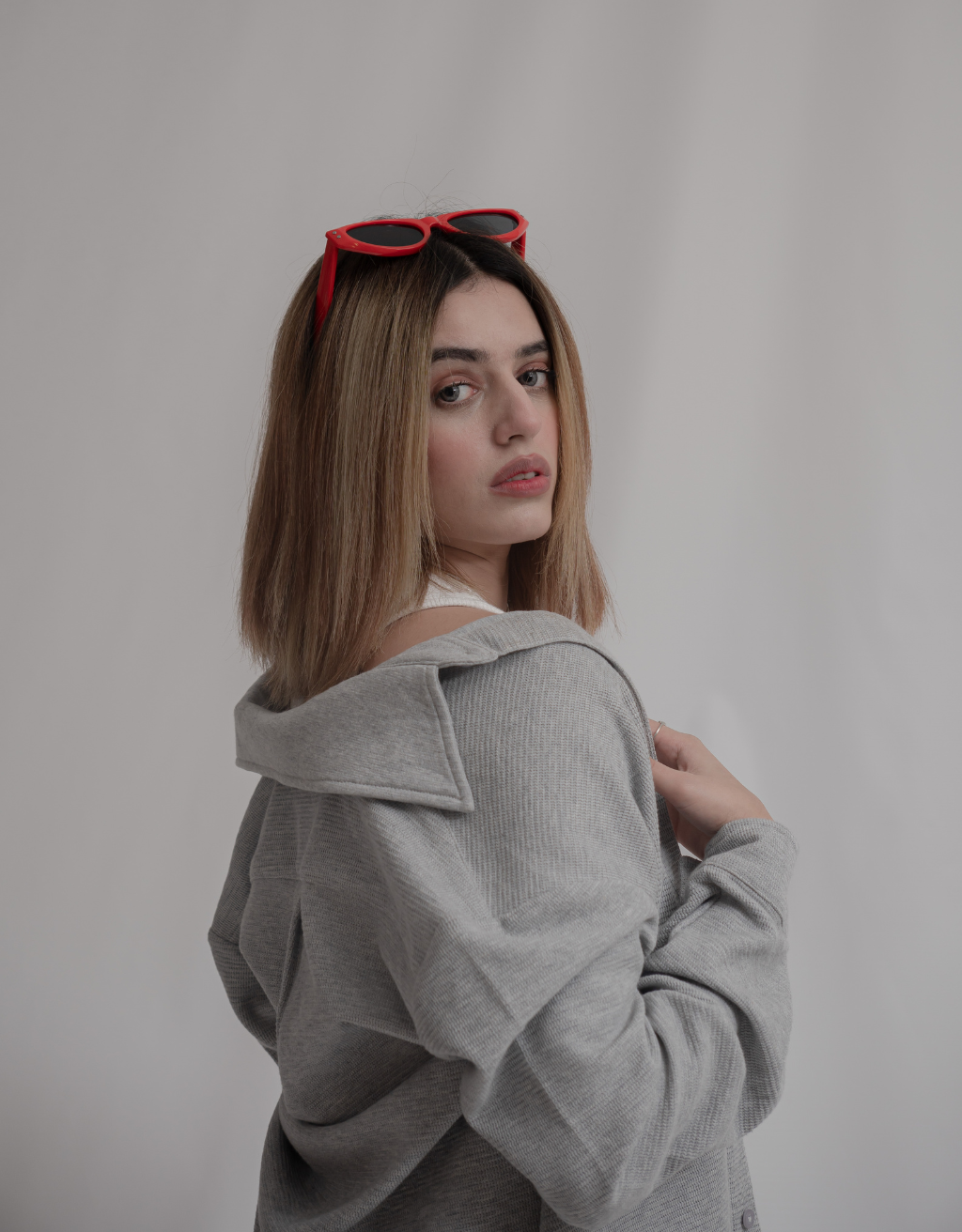 Light Gray Button-Down Shirt