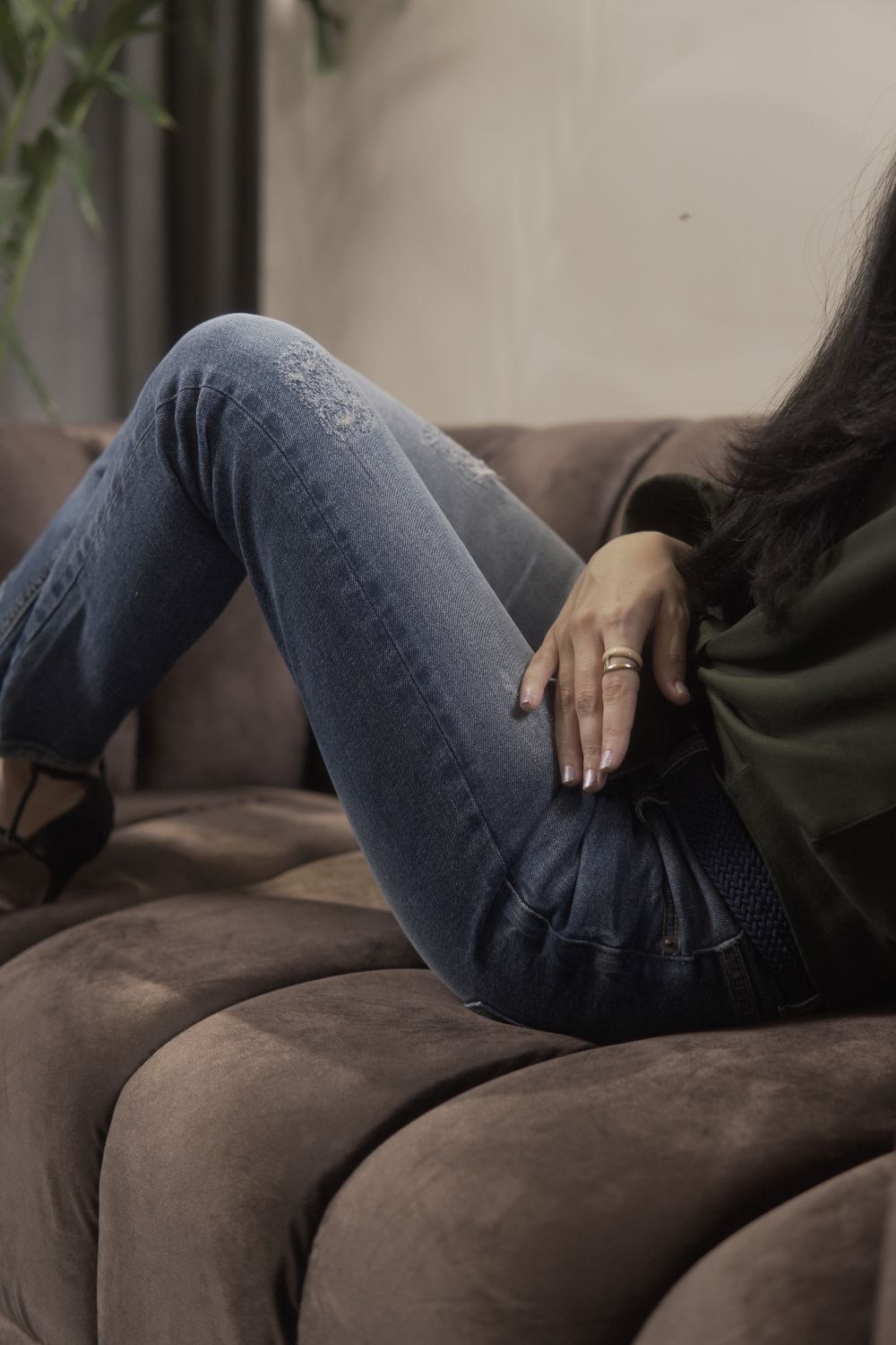 Foxtrot Ripped Skinny Jeans