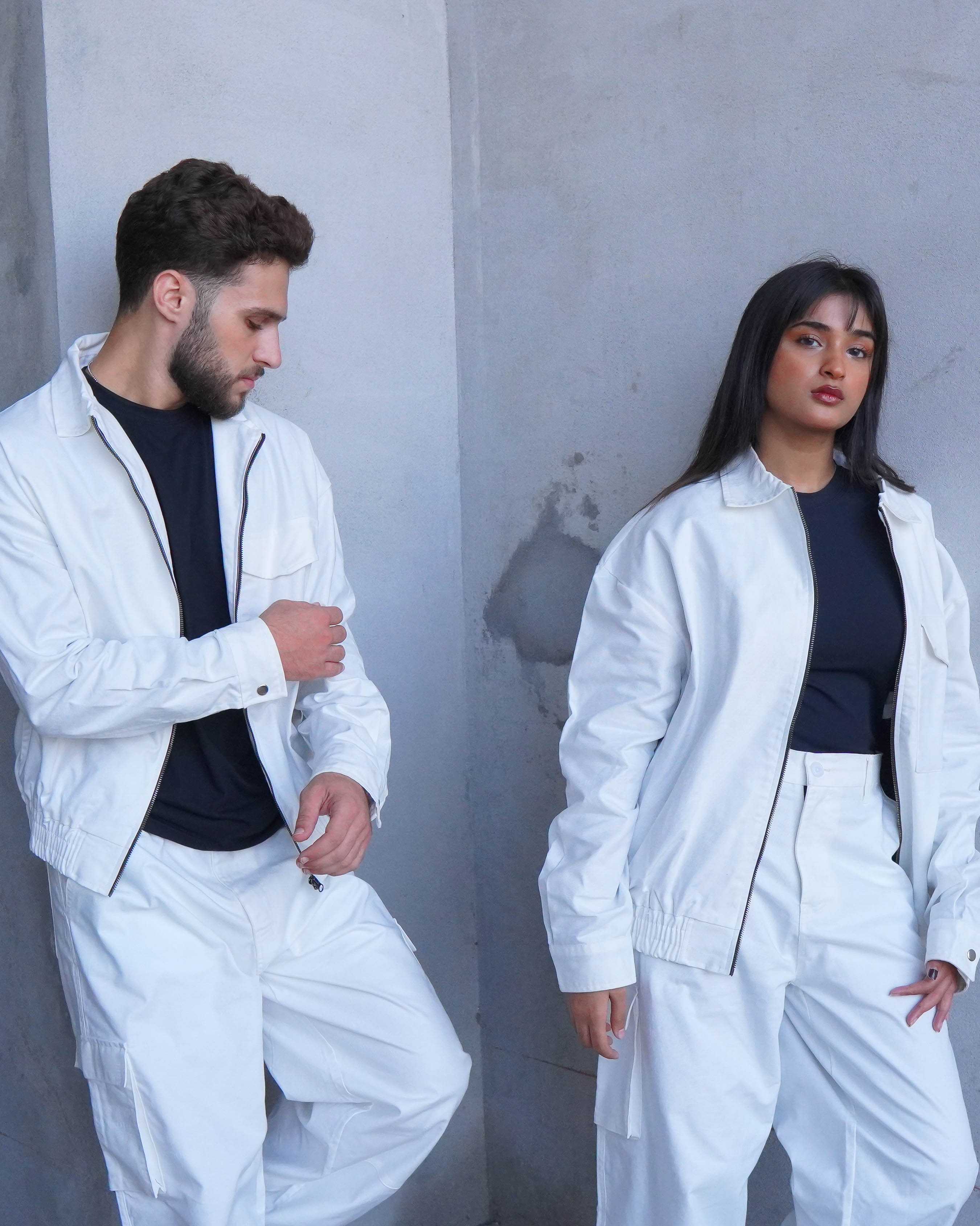 White Twill Cord-Set