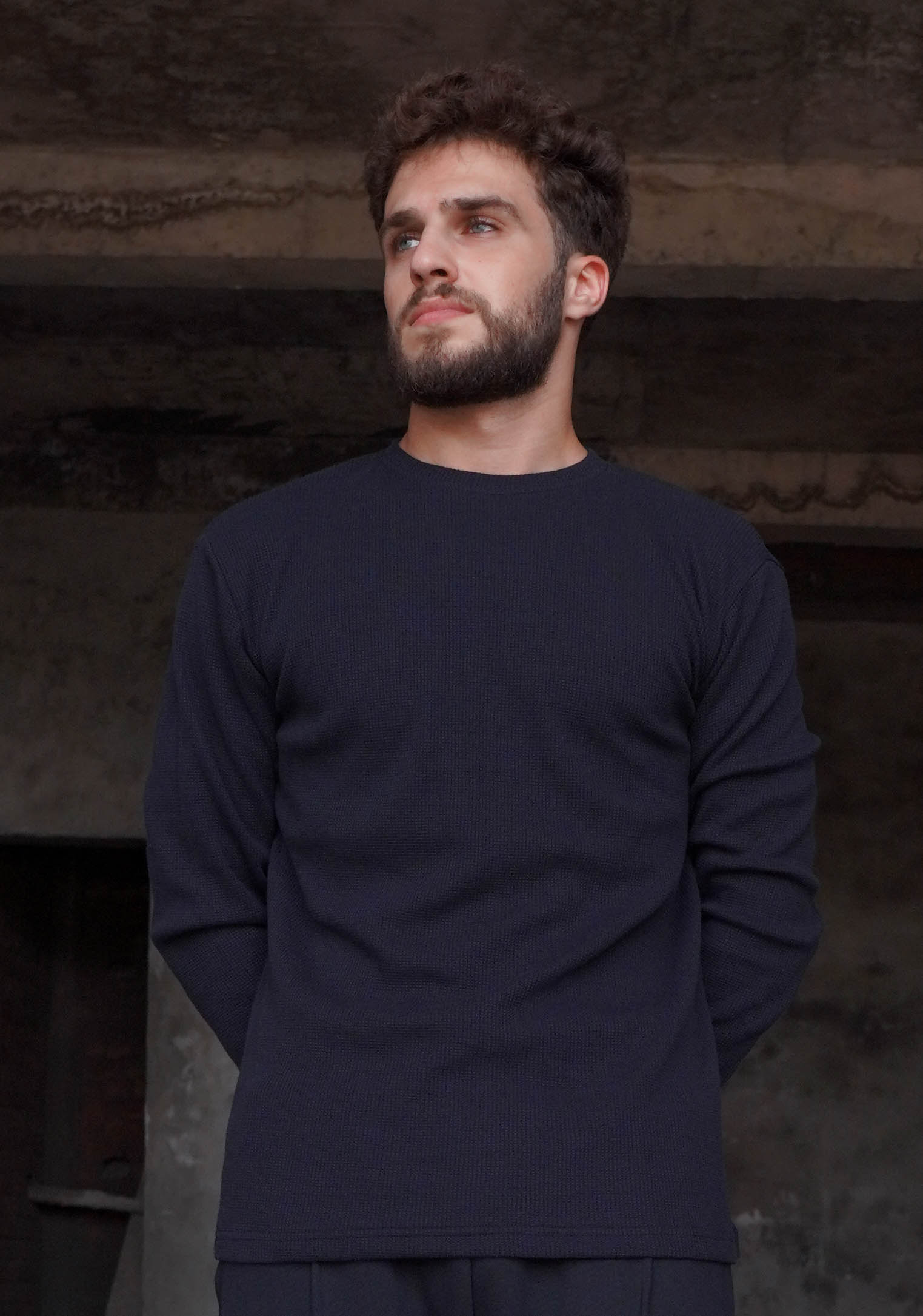 Midnight Black Thermal Shirt