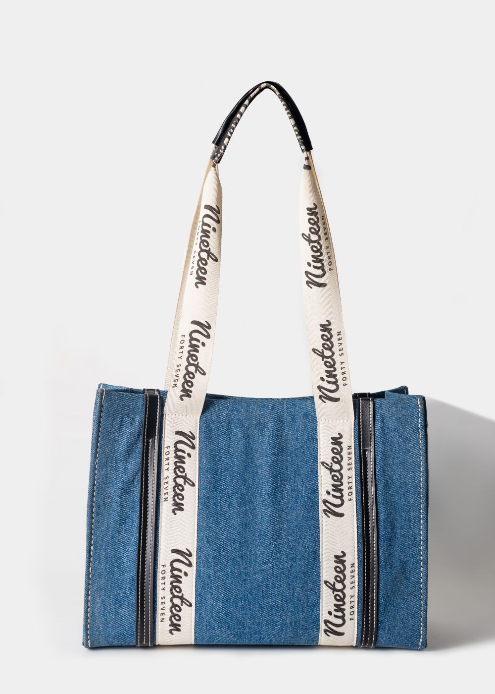 1947 Signature Tote Bag-Blue