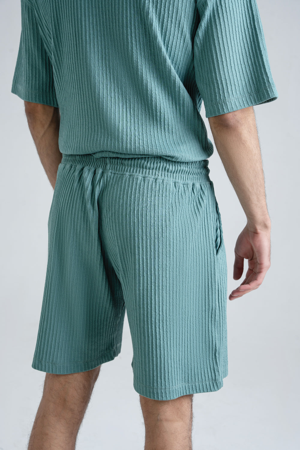 Relaxed-Fit Textured Jacquard Shorts