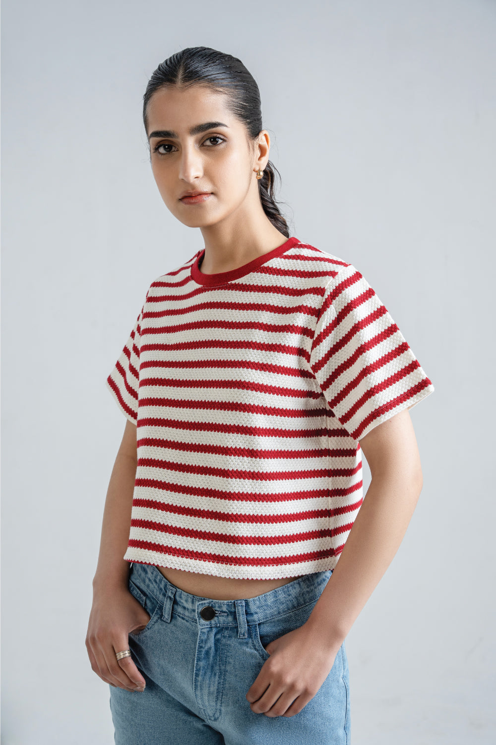 Jacquard Striper T-Shirt