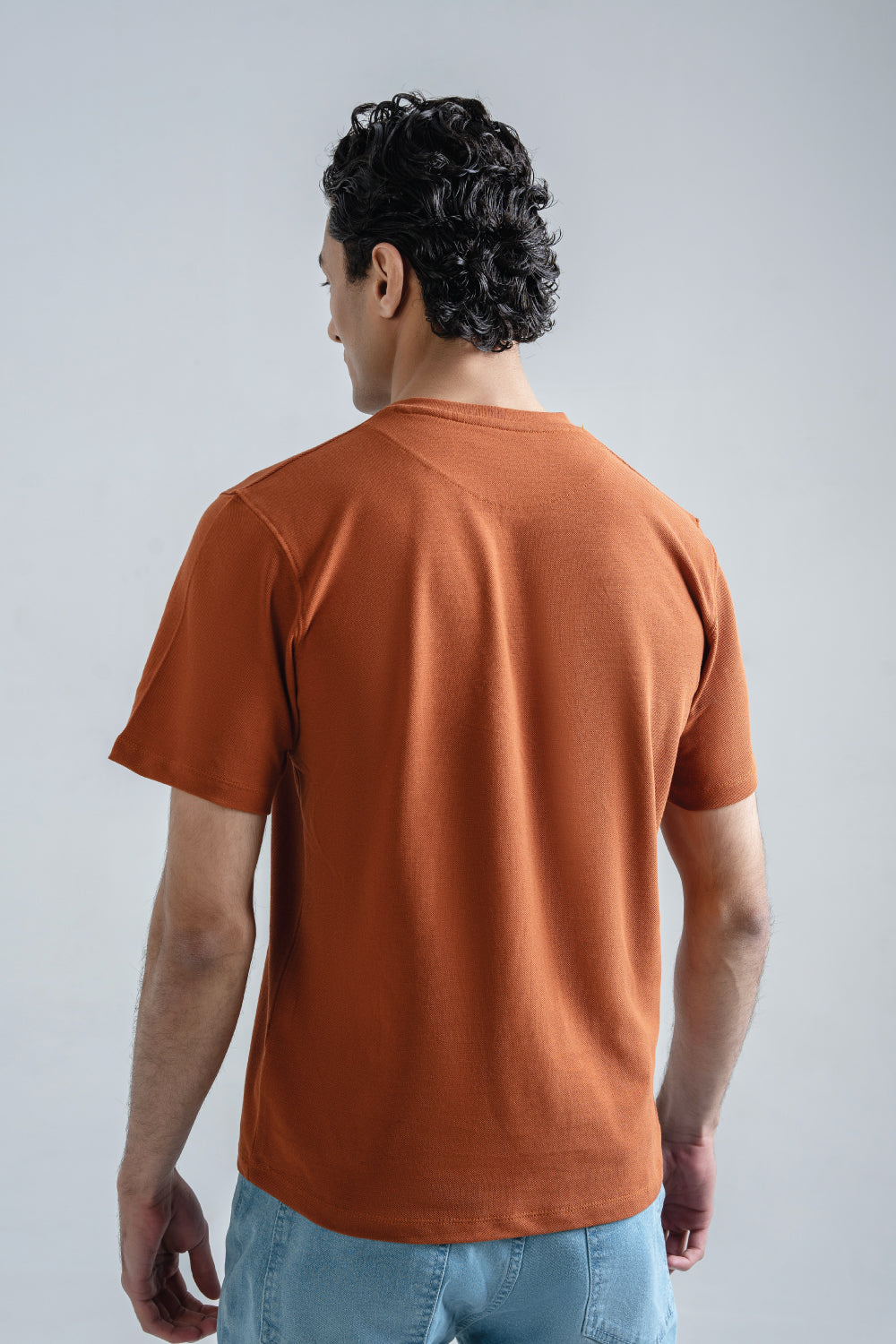 Pique V-Neck T-Shirt