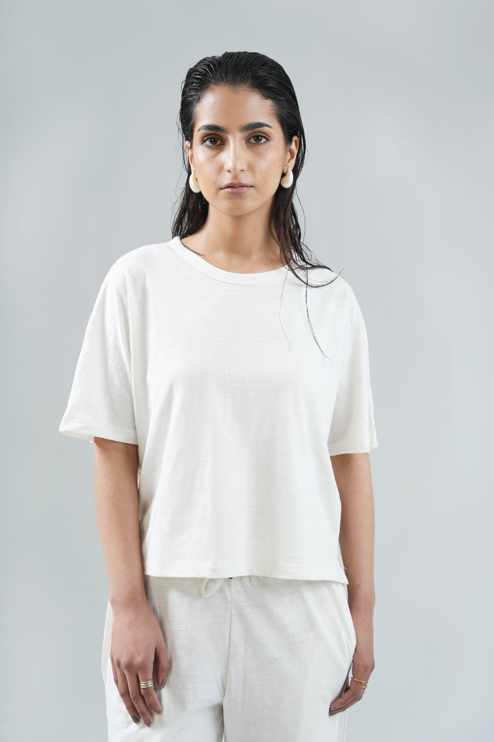 Slub Textured Kimono T-Shirt