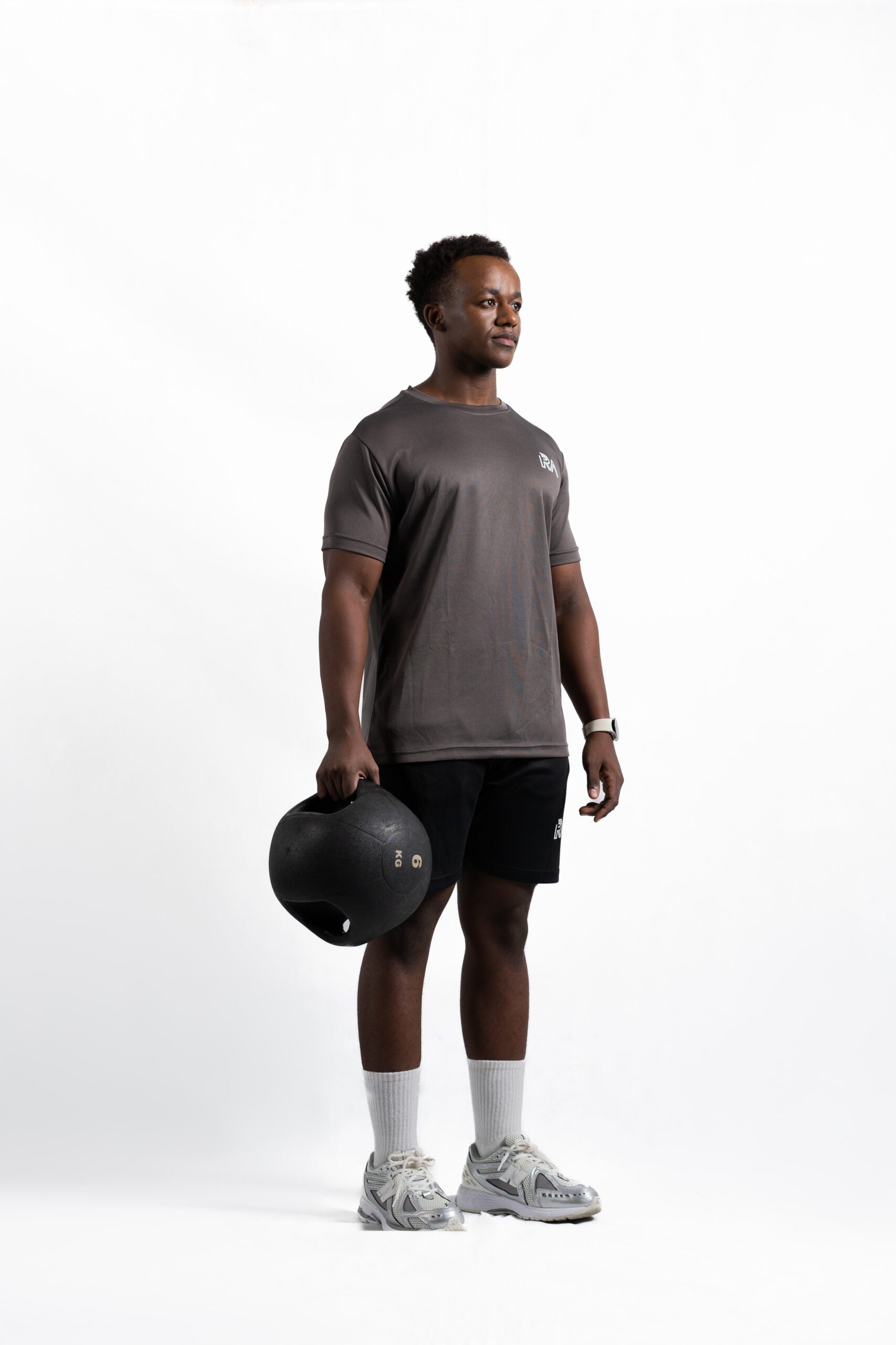 Mesh pro performance tee (brownish grey)