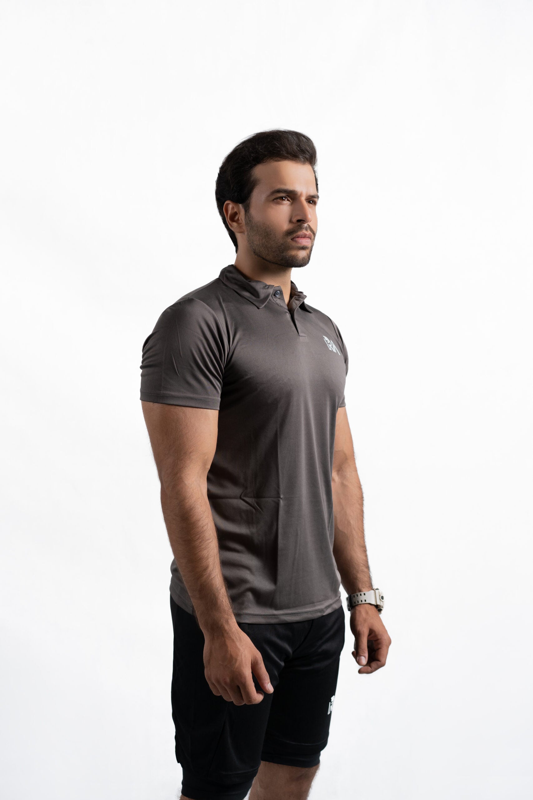Active ease polo (brownish grey)