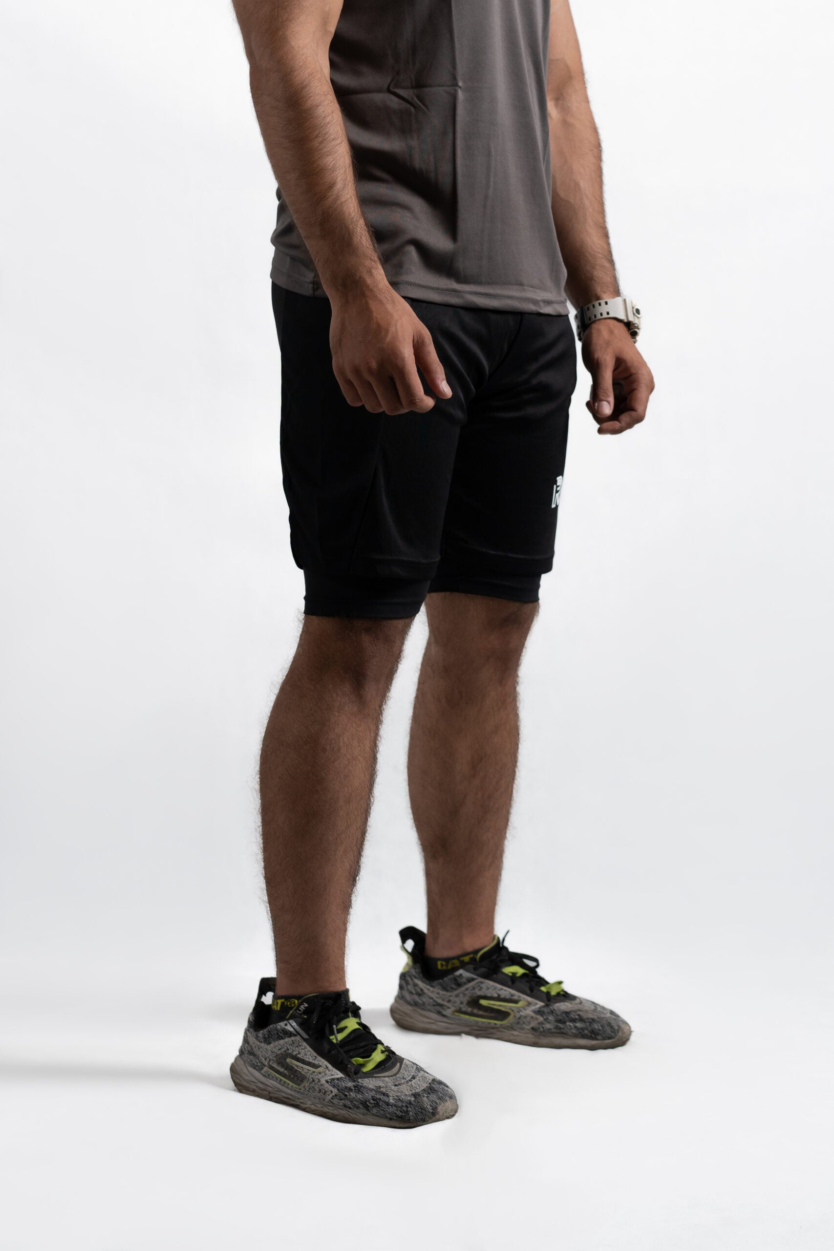 Fusion flex 2 in 1 shorts (black)