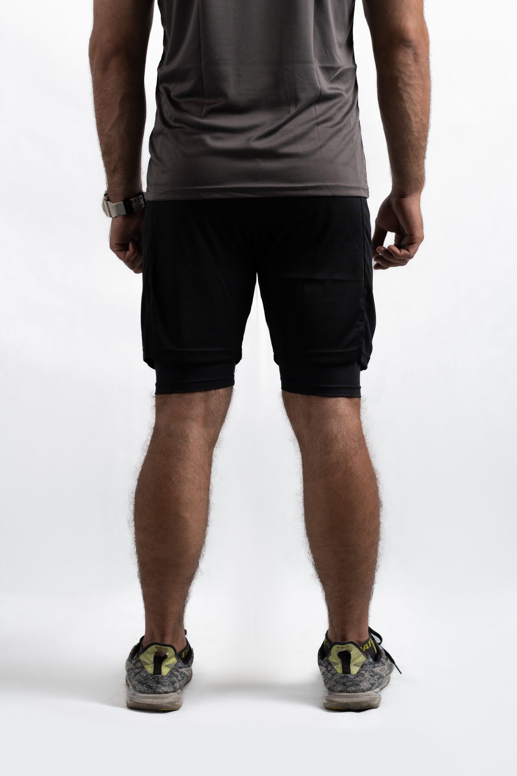 Fusion flex 2 in 1 shorts (black)