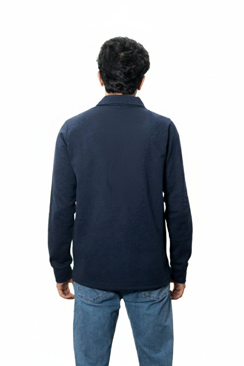 Polo Pullover - Blue