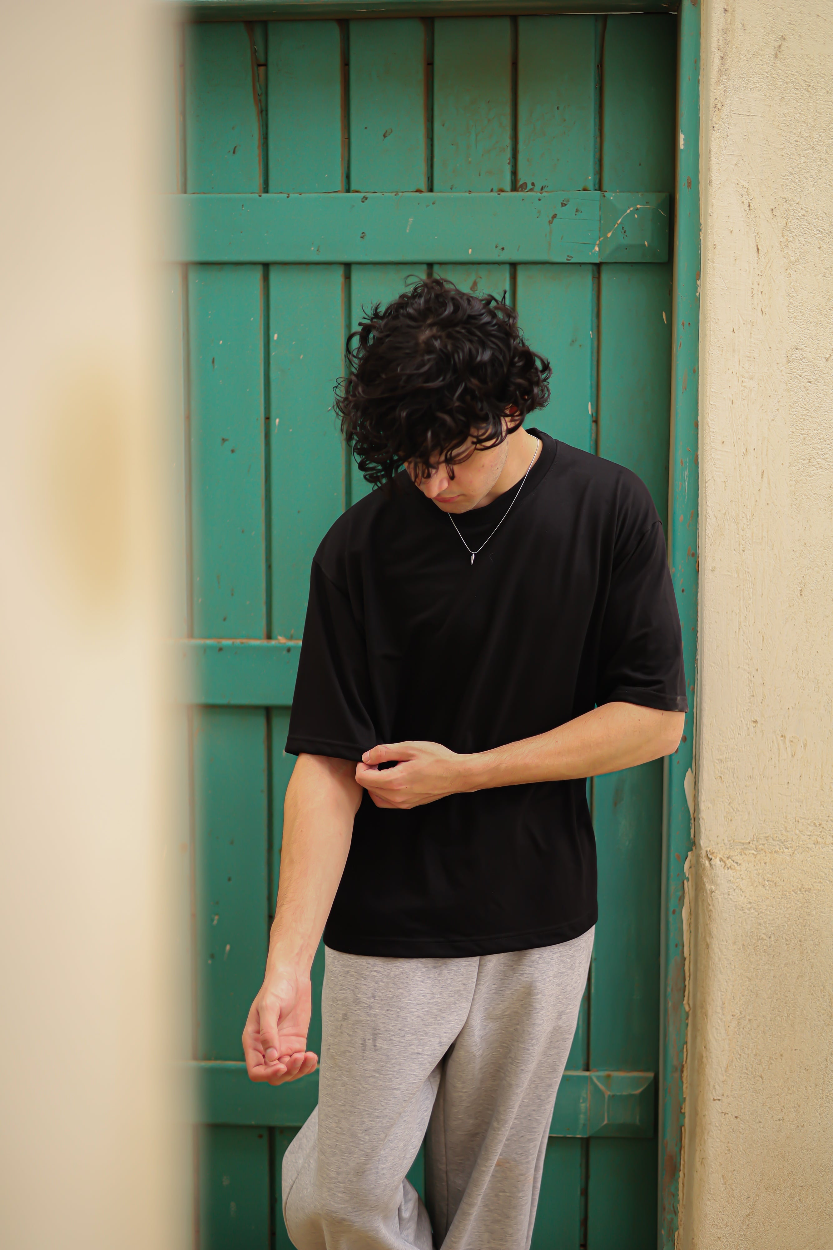 Boxy tee (Unisex) - Black