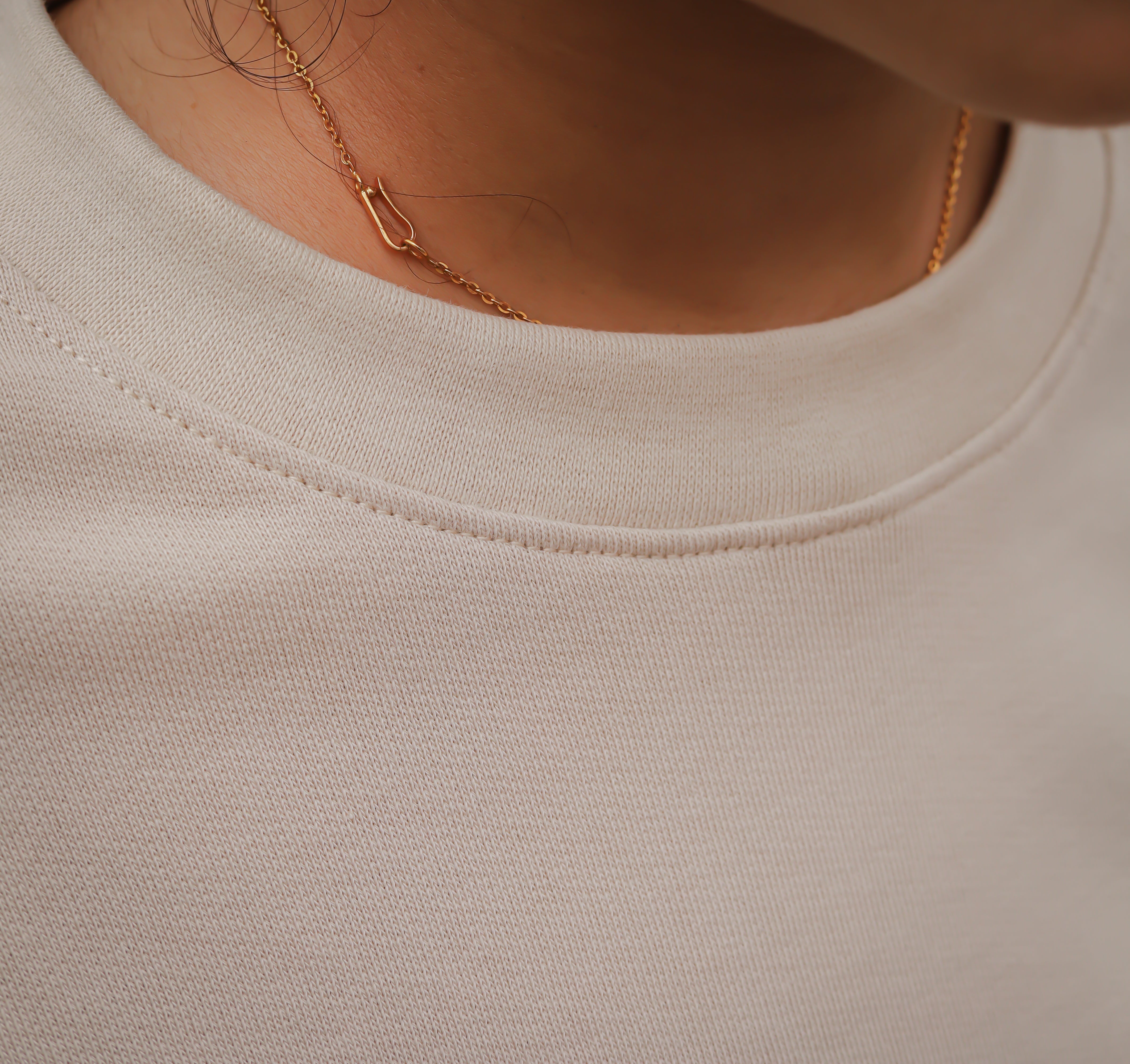 Boxy tee (Unisex) - Beige