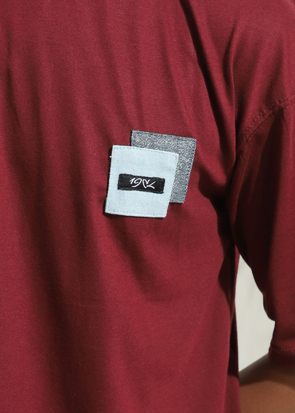 Maroon Drop Shoulder T-shirt