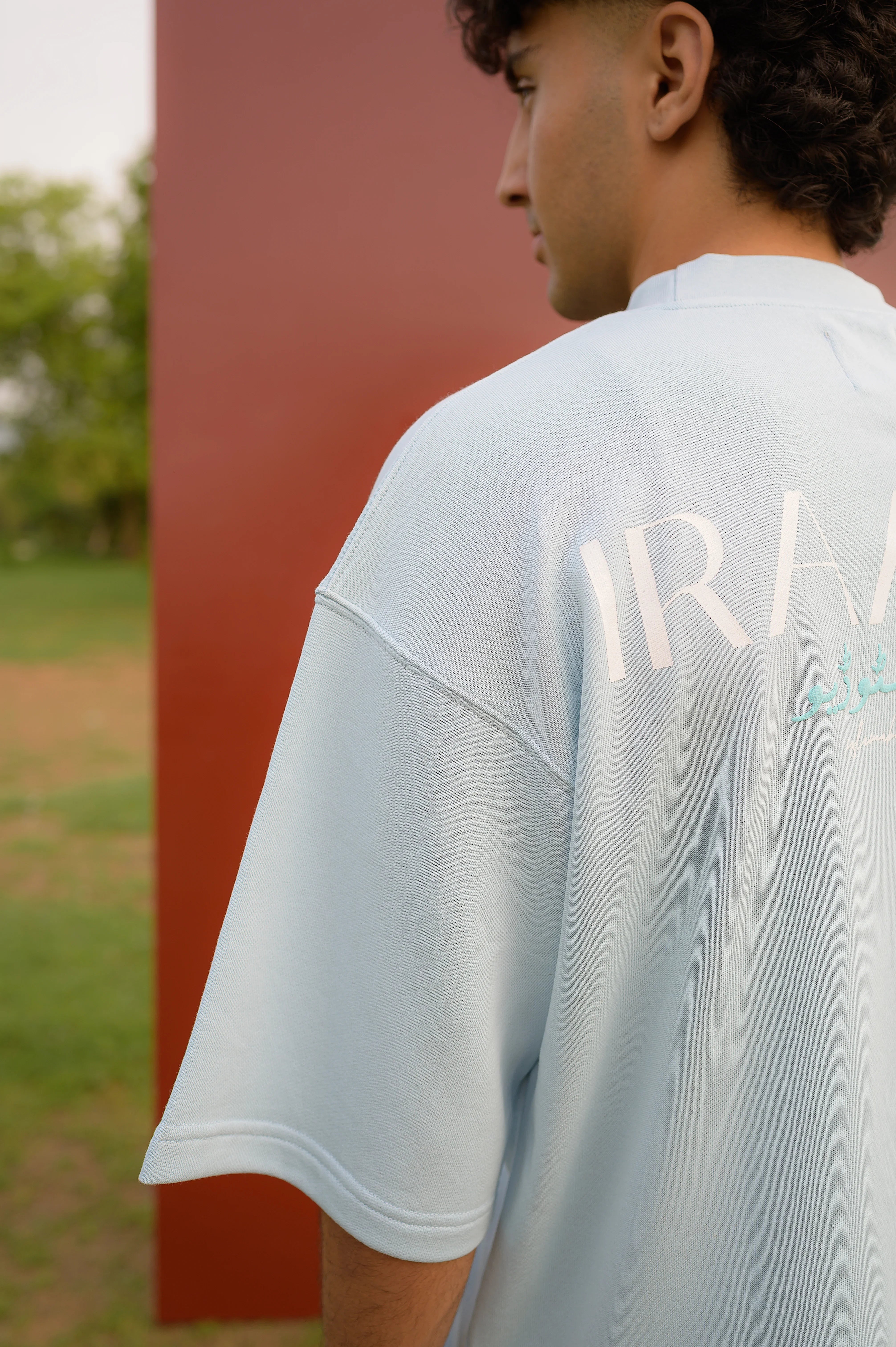 ICE BLUE BOXY T-SHIRT