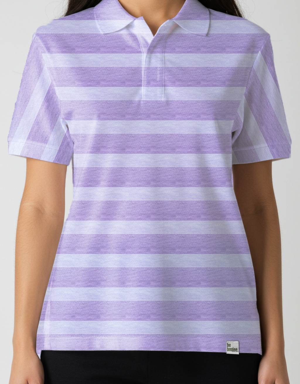 Lilac Strip Polo