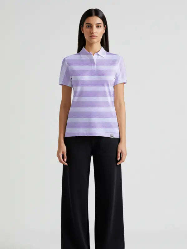 Lilac Strip Polo