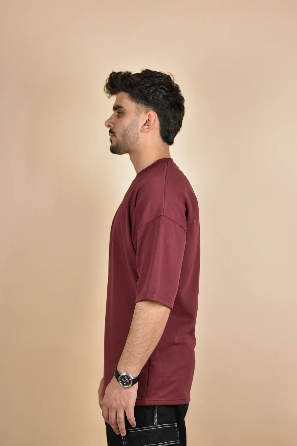 Signature Mahroon Oversized T-shirt