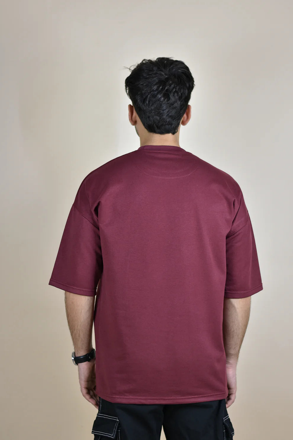 Signature Mahroon Oversized T-shirt
