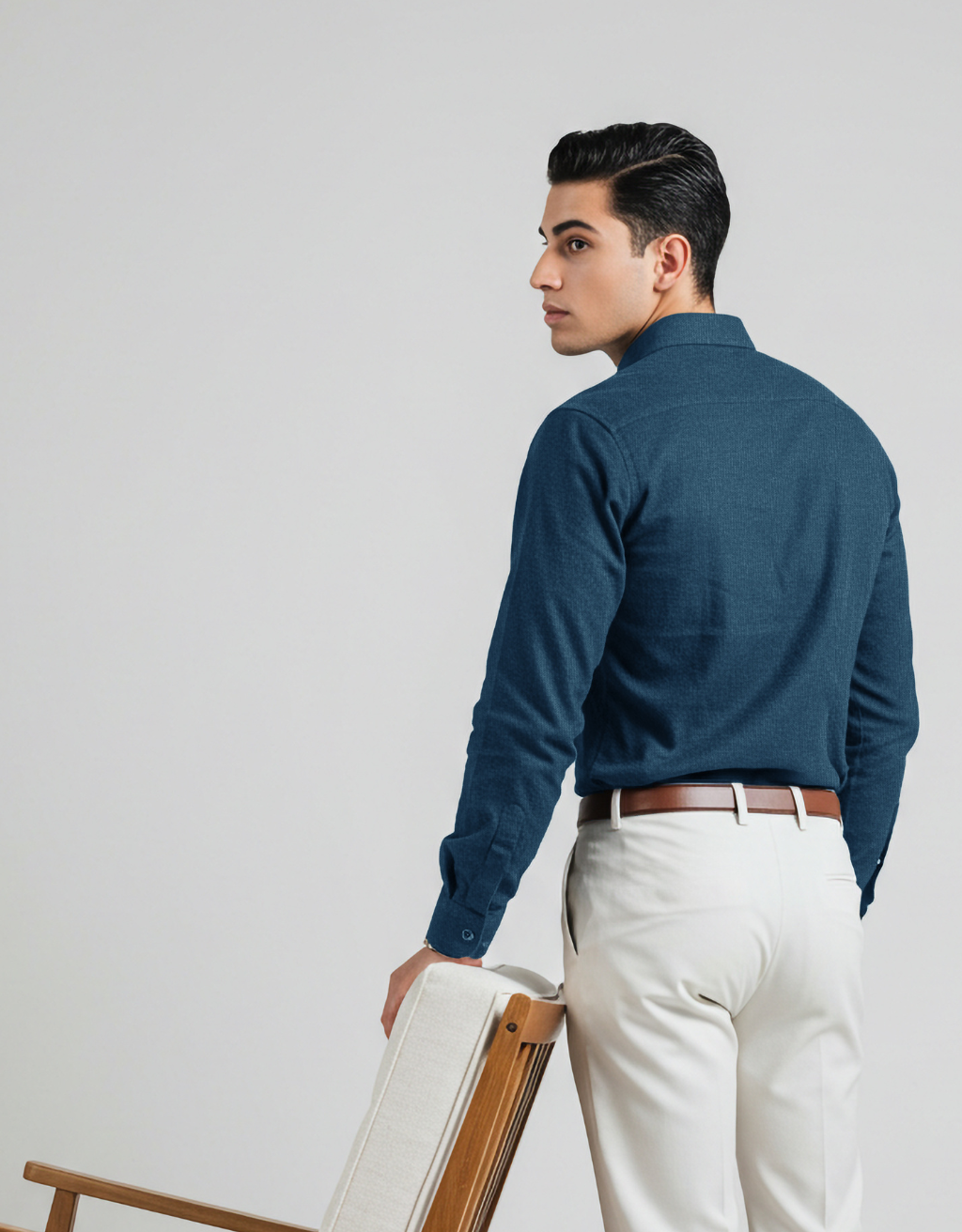 Navy button down Shirt