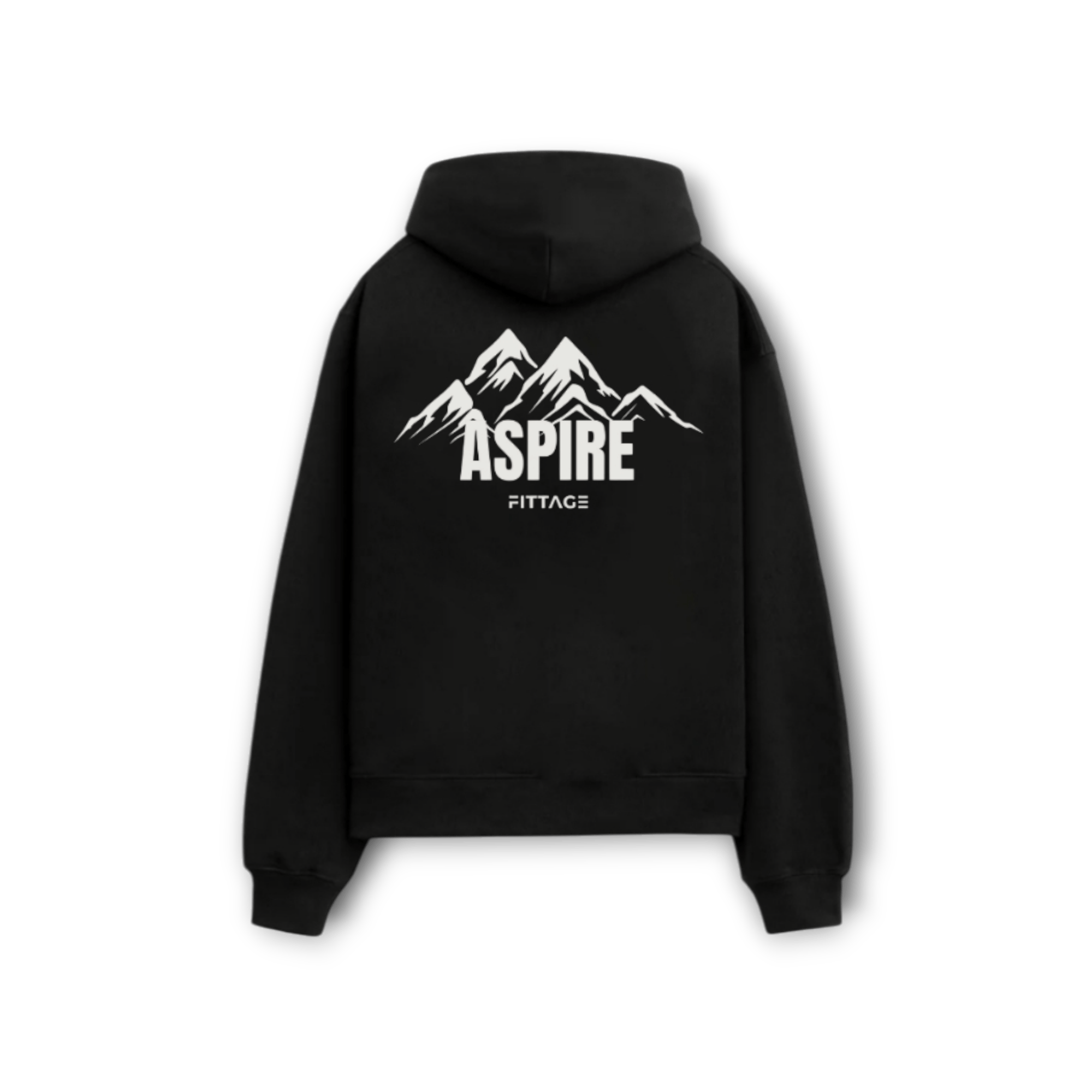 ASPIRE PREMIUM UNISEX BLACK HOODIE