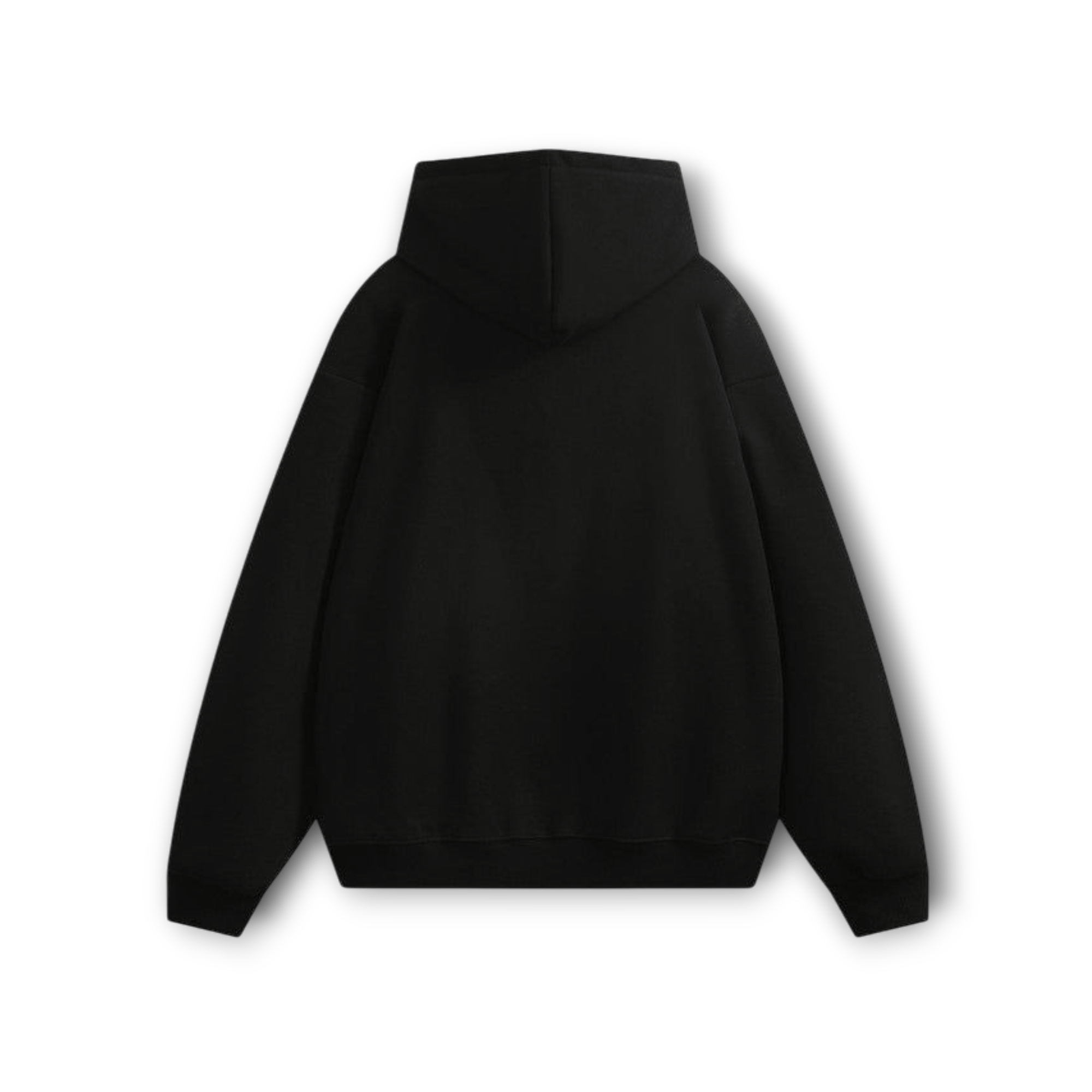FITTAGE MIDWEIGHT UNISEX BLACK ZIPPER HOODIE